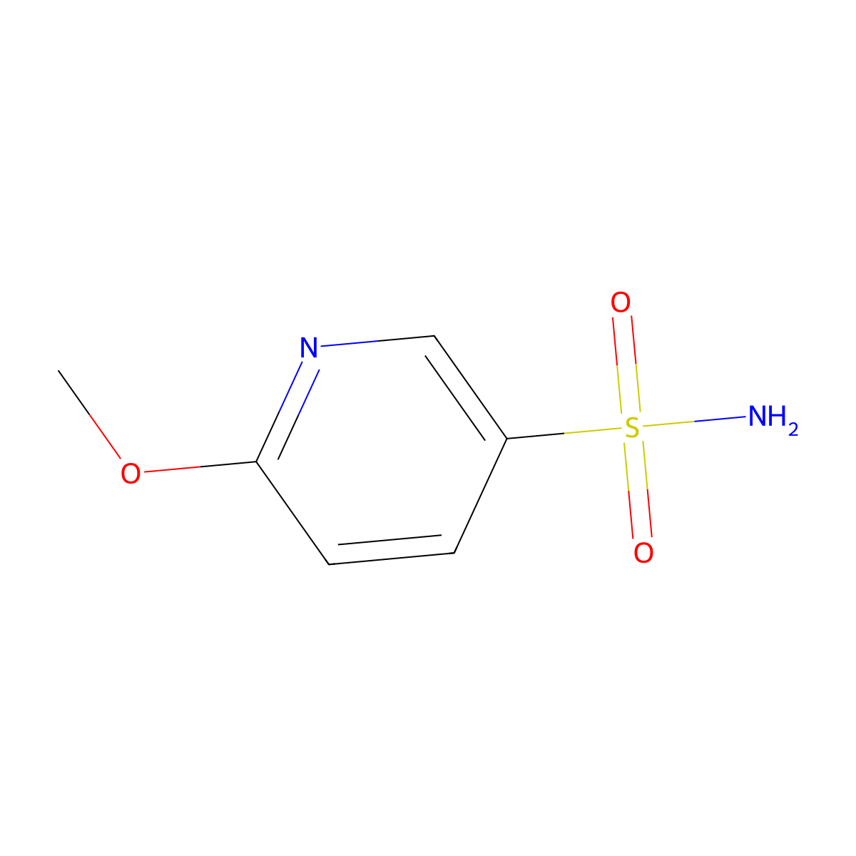 6-Methoxypyridine-3-sulfonamide molecular structure, CAS 856955-32-3