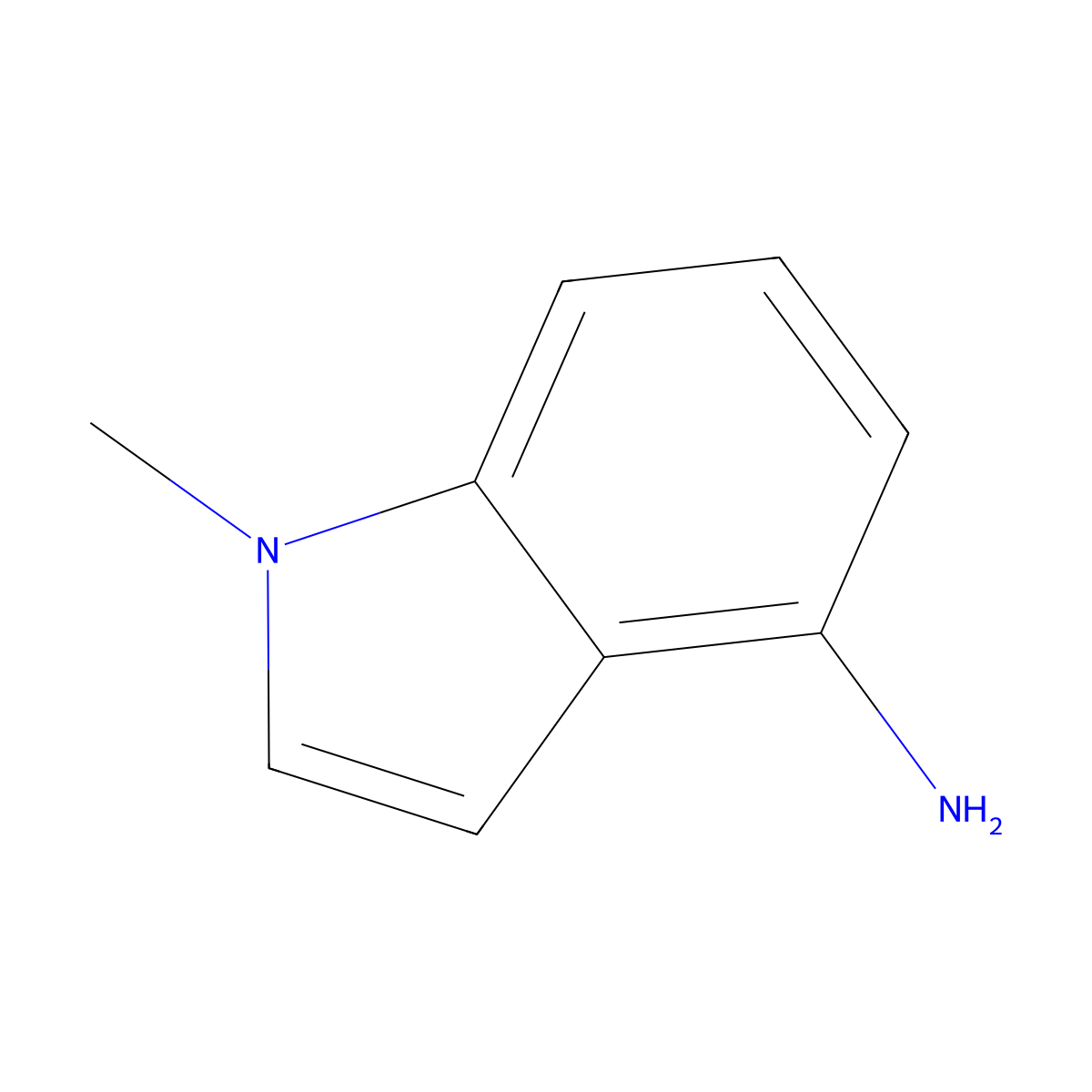 1-methyl-1H-indol-4-amine molecular structure, CAS 85696-95-3
