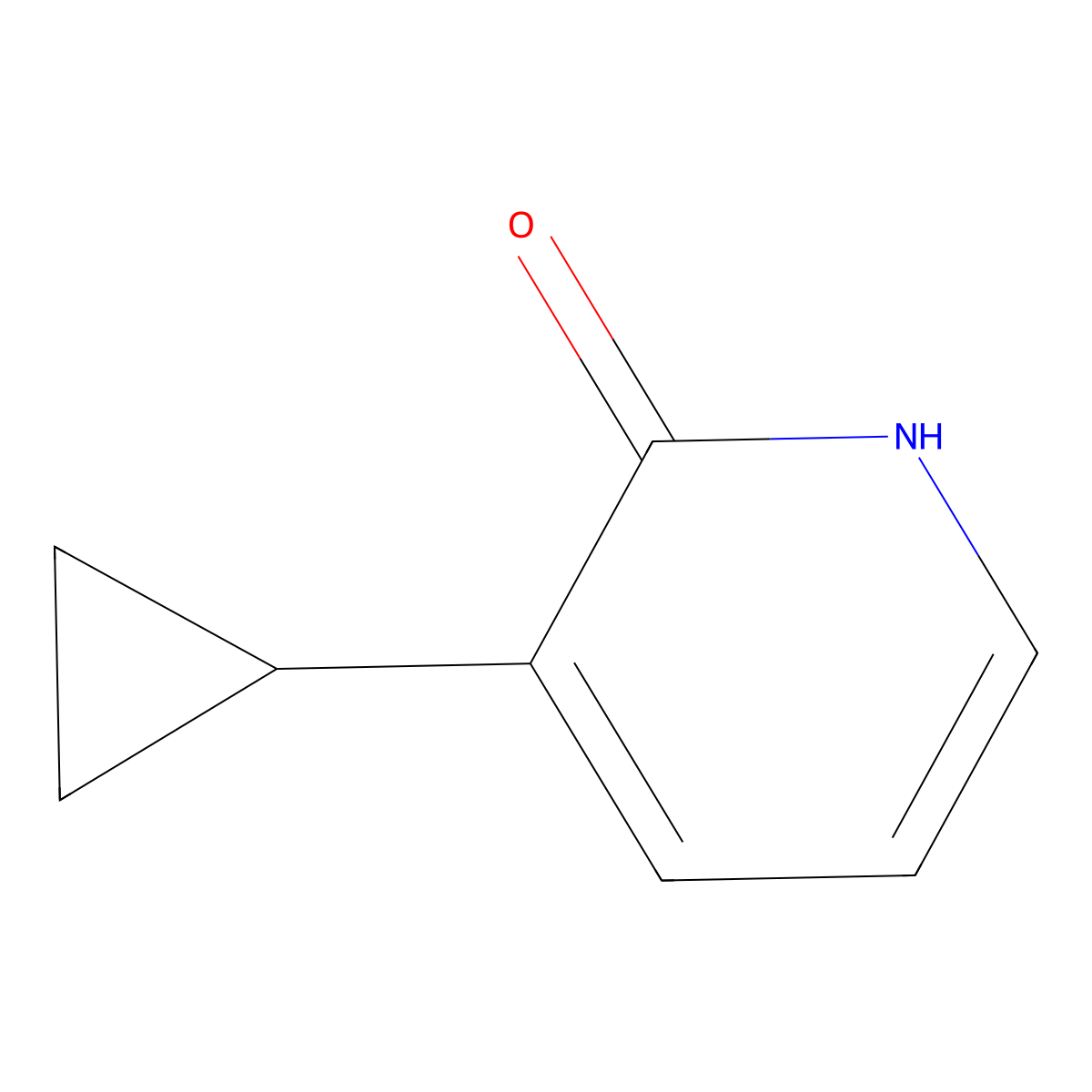 3-Cyclopropylpyridin-2(1H)-one molecular structure, CAS 856965-53-2