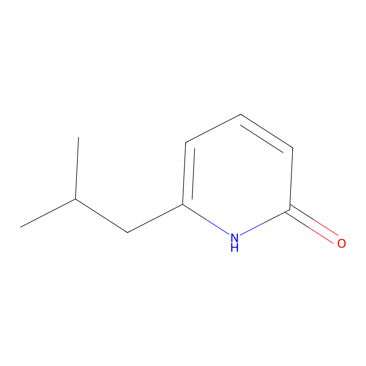 6-Isobutylpyridin-2-ol molecular structure, CAS 856965-60-1