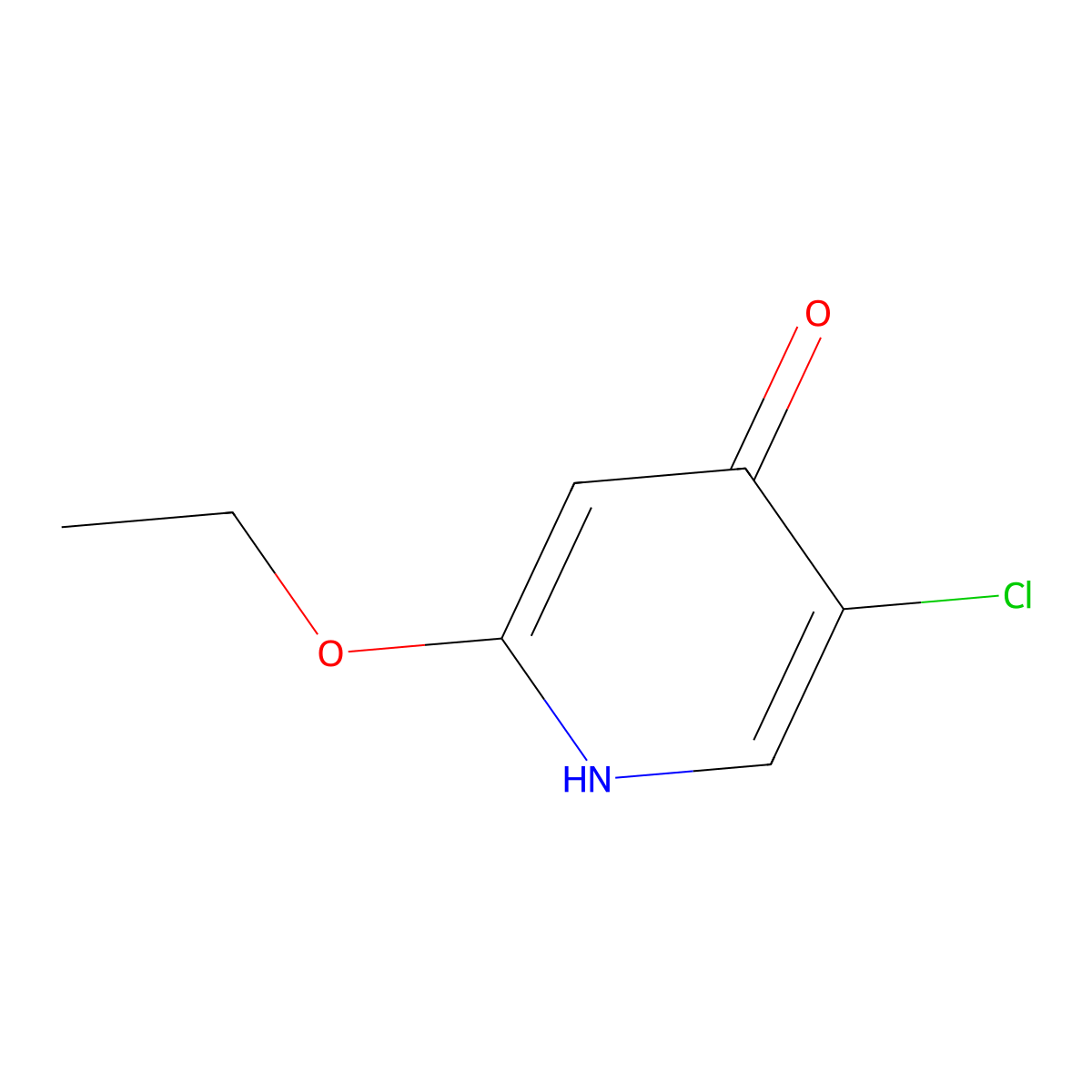 5-Chloro-2-ethoxypyridin-4-ol molecular structure, CAS 856965-85-0