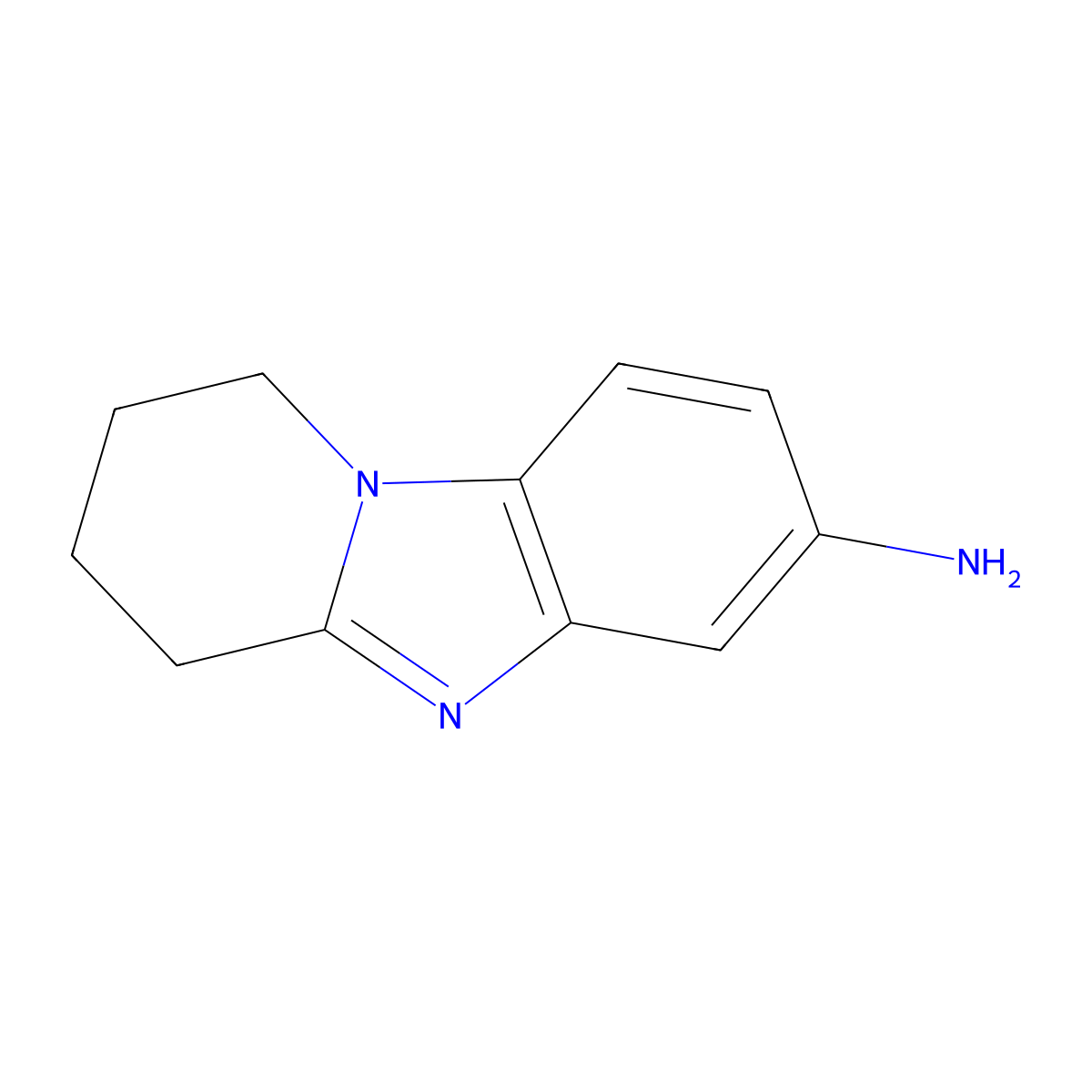1,2,3,4-Tetrahydrobenzo[4,5]imidazo[1,2-a]pyridin-7-amine molecular structure, CAS 856966-84-2