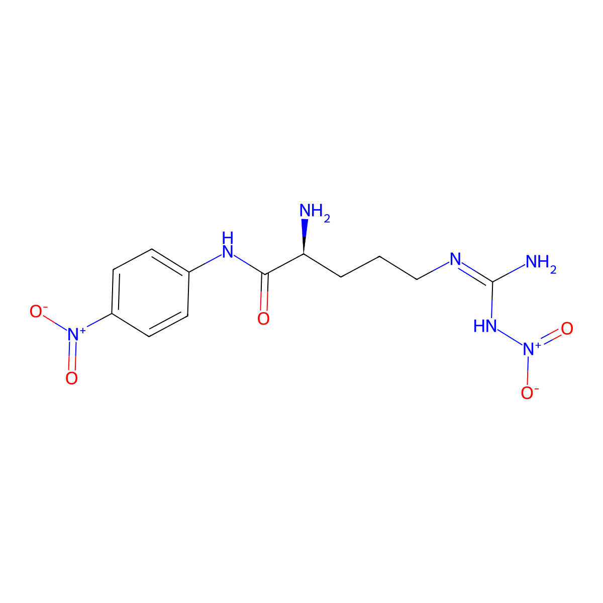 N(G)-nitroarginine-4-nitroanilide molecular structure, CAS 85697-89-8
