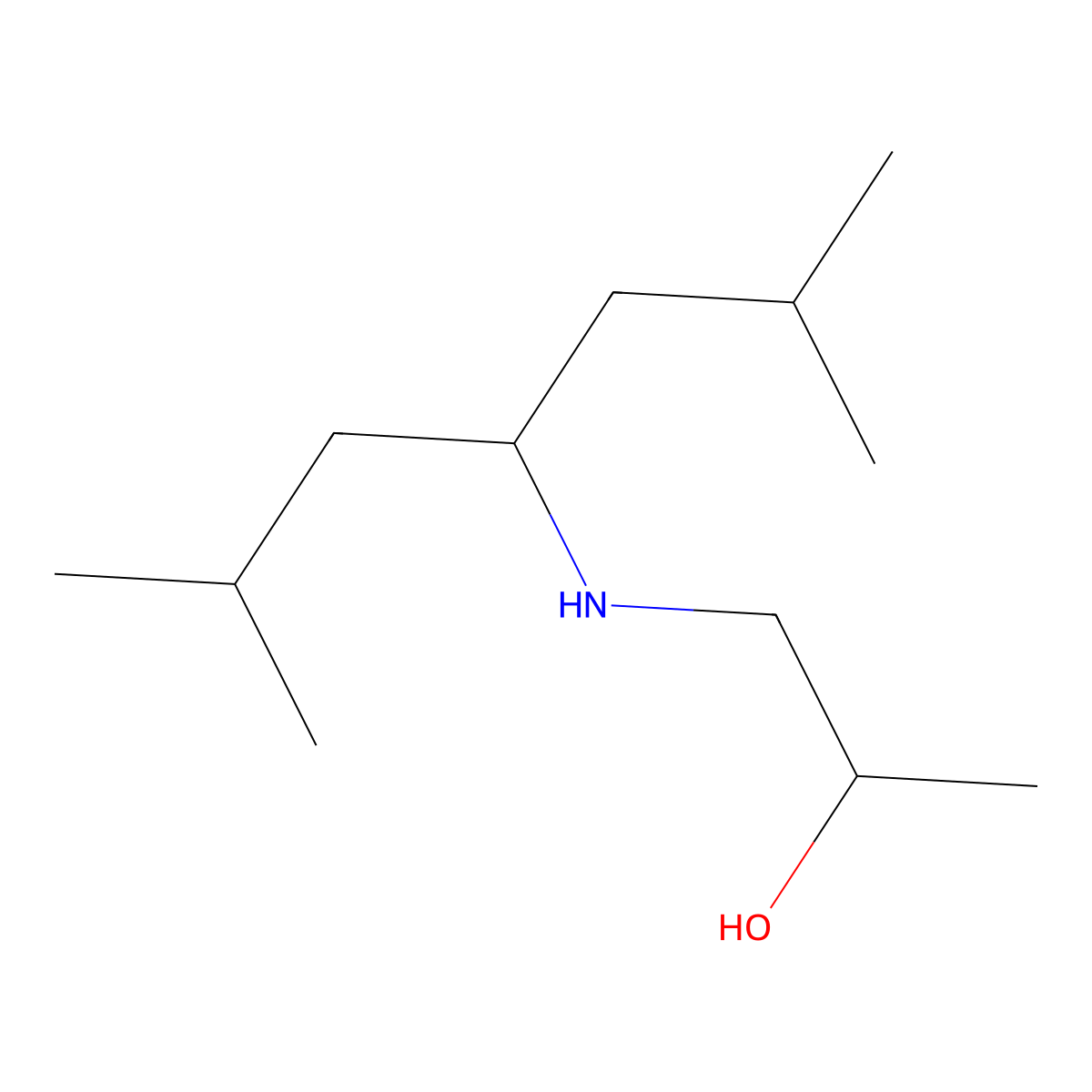 1-[(2,6-Dimethylheptan-4-yl)amino]propan-2-ol molecular structure, CAS 856979-16-3
