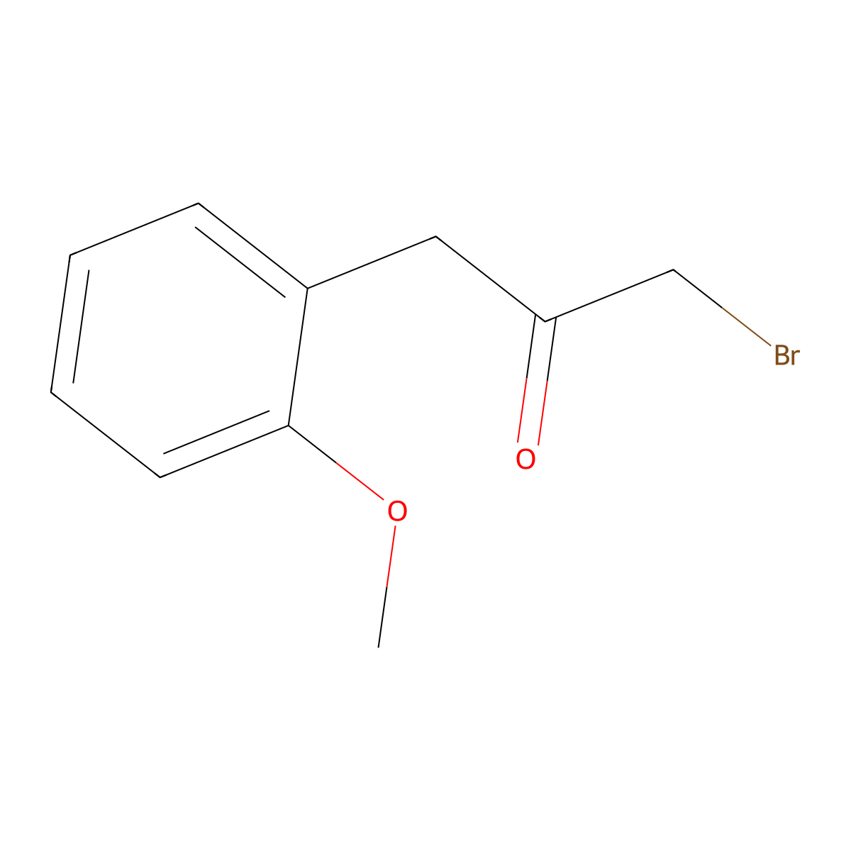 1-Bromo-3-(2-methoxyphenyl)propan-2-one molecular structure, CAS 856980-67-1
