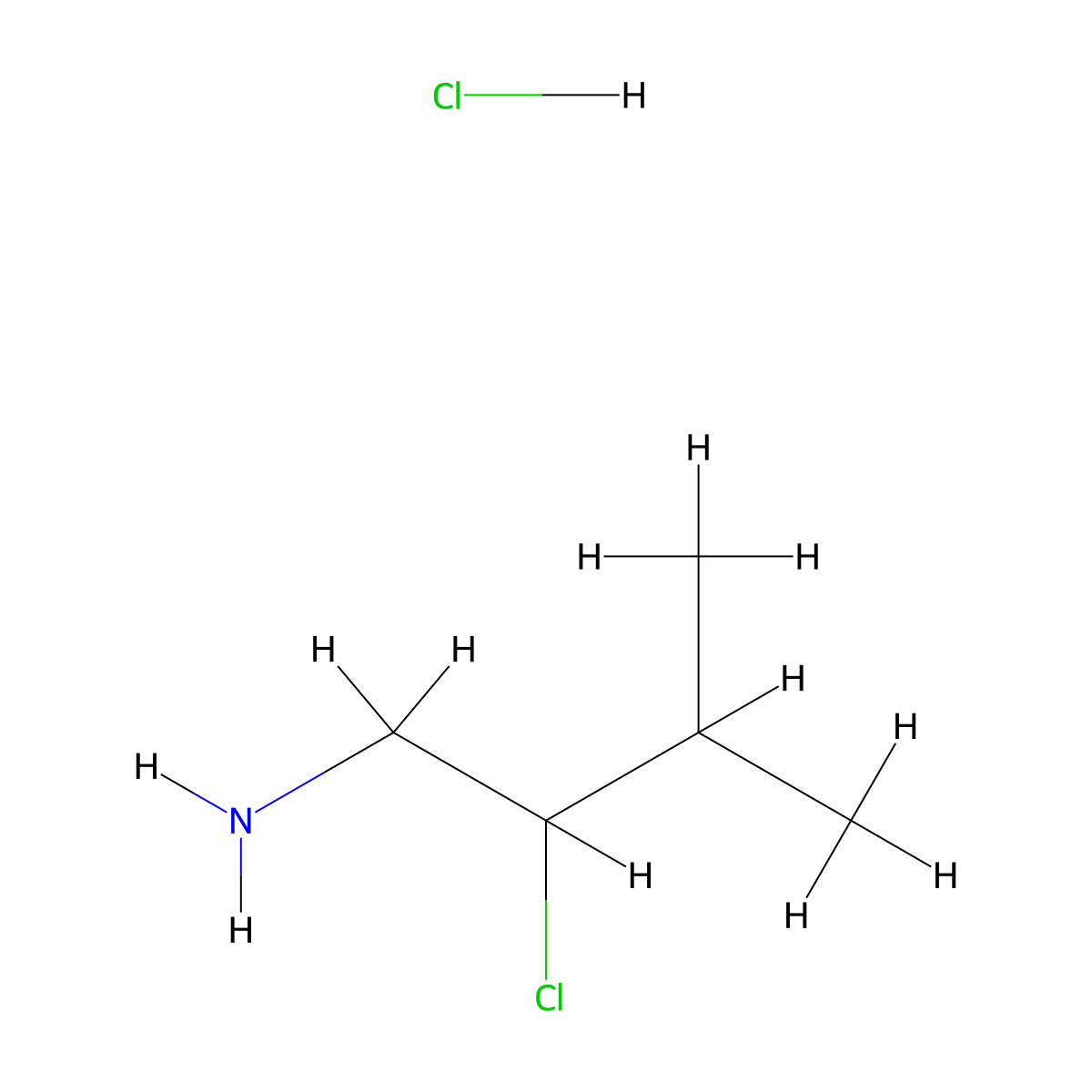 2-Chloro-3-methylbutan-1-amine hydrochloride molecular structure, CAS 856988-67-5