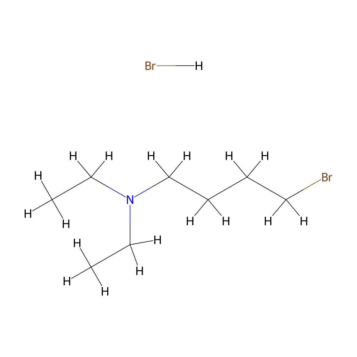 (4-Bromobutyl)diethylamine hydrobromide molecular structure, CAS 856988-73-3