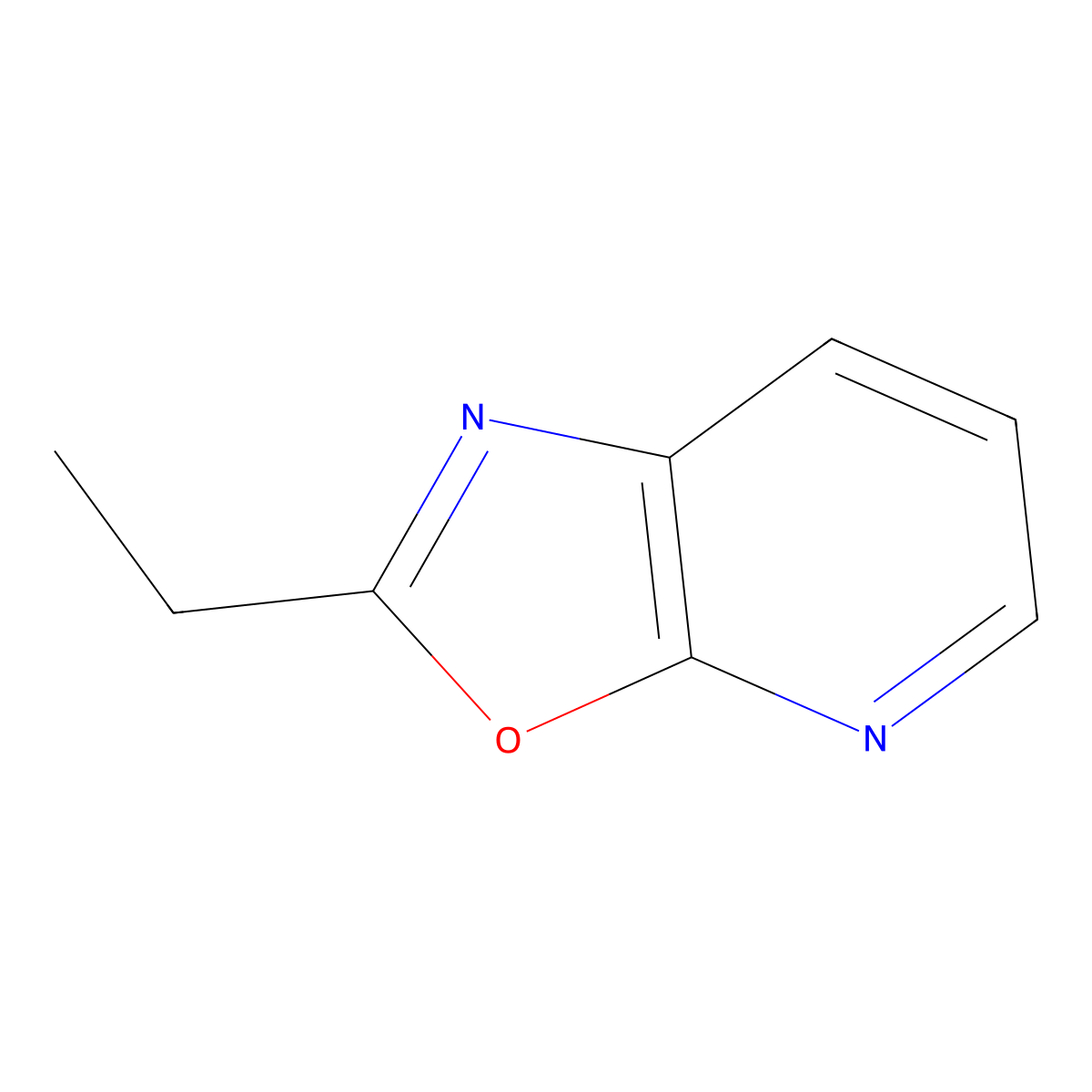 2-Ethyloxazolo[5,4-b]pyridine molecular structure, CAS 856990-30-2