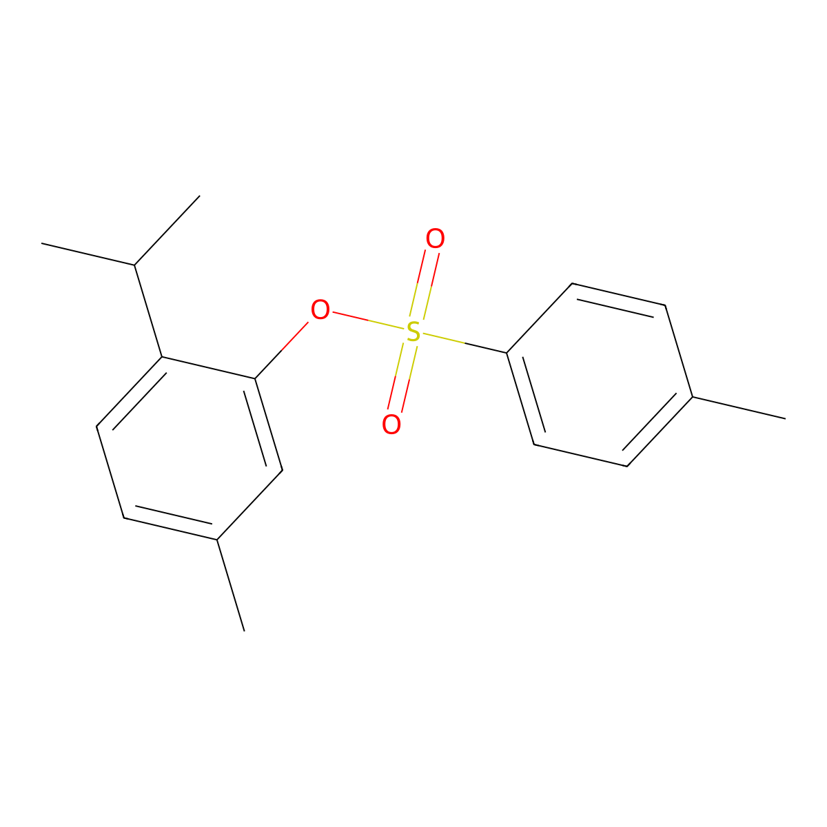 5-Methyl-2-(propan-2-yl)phenyl 4-methylbenzene-1-sulfonate molecular structure, CAS 856999-50-3