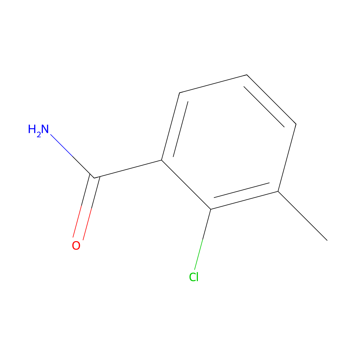 2-Chloro-3-methylbenzamide molecular structure, CAS 857000-86-3