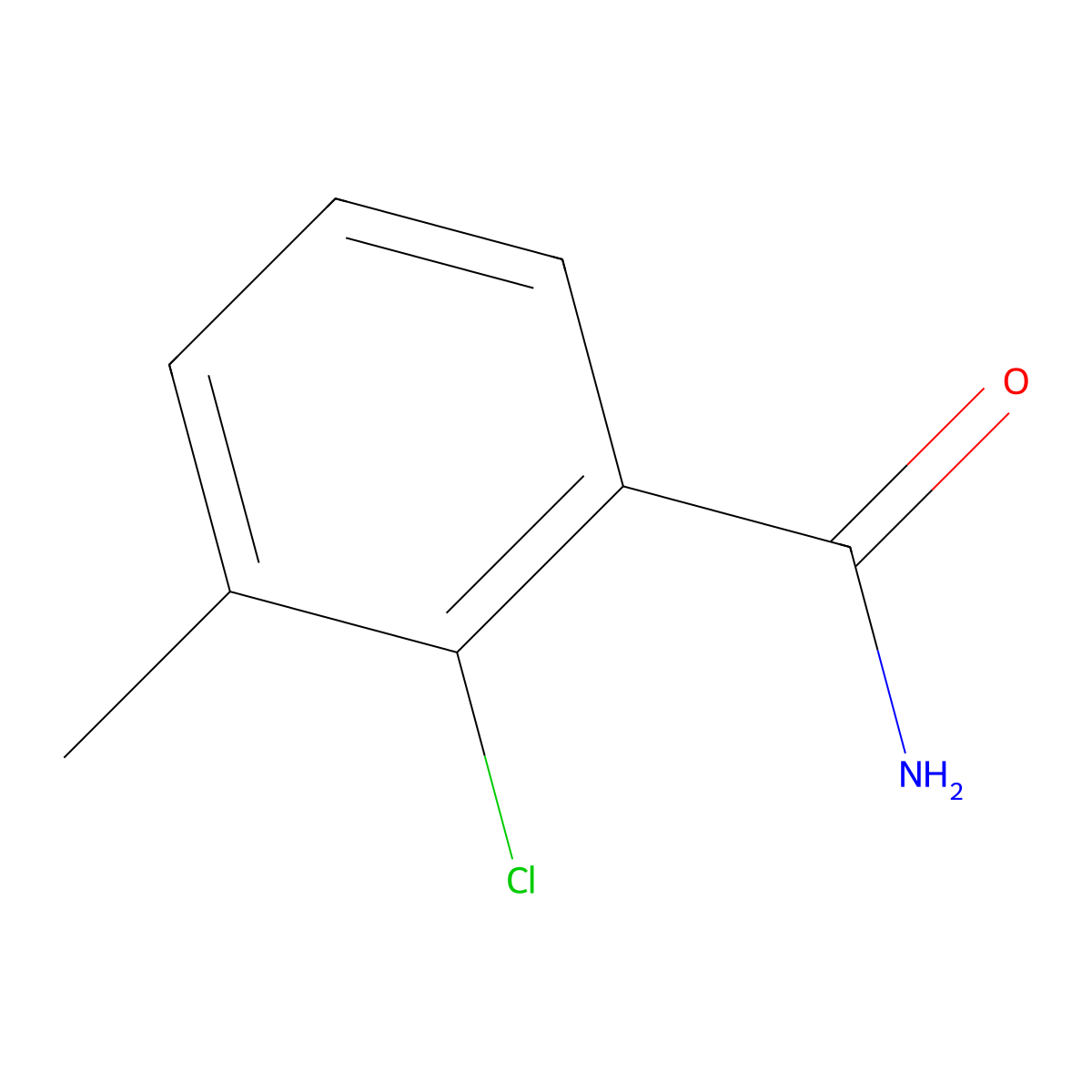 2-Chloro-3-methylbenzamide molecular structure, CAS 857000-86-3