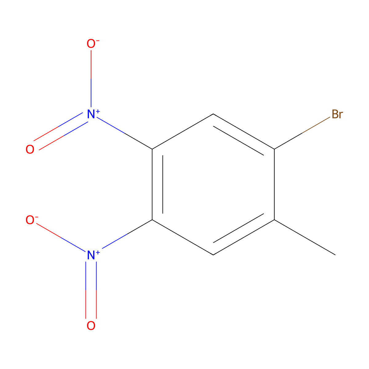 2-Bromo-4,5-dinitrotoluene molecular structure, CAS 857001-14-0