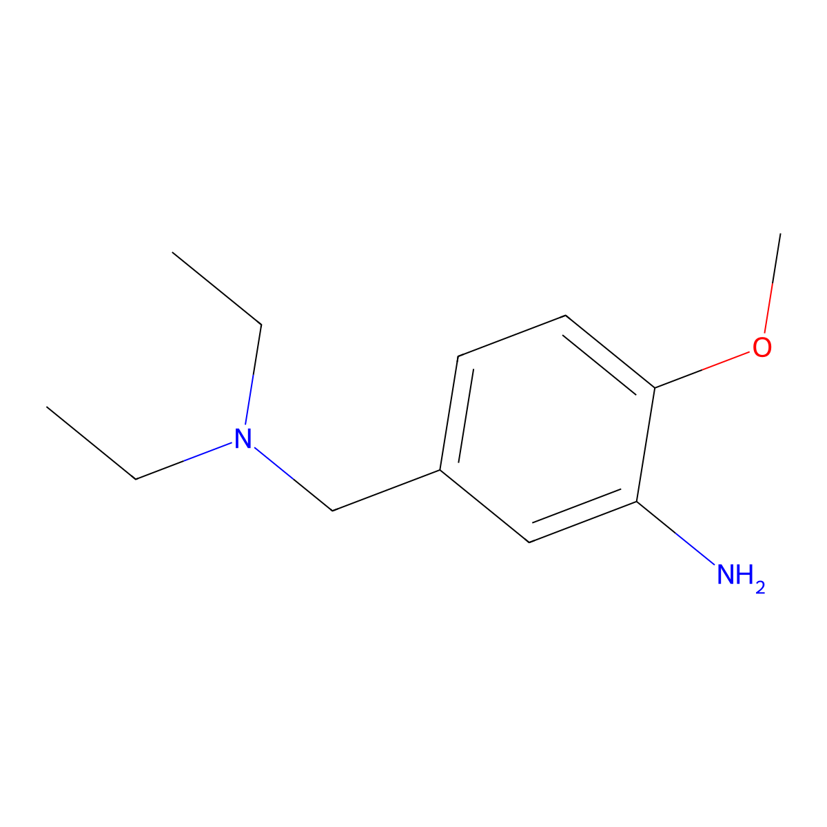 5-[(Diethylamino)methyl]-2-methoxyaniline molecular structure, CAS 857002-41-6