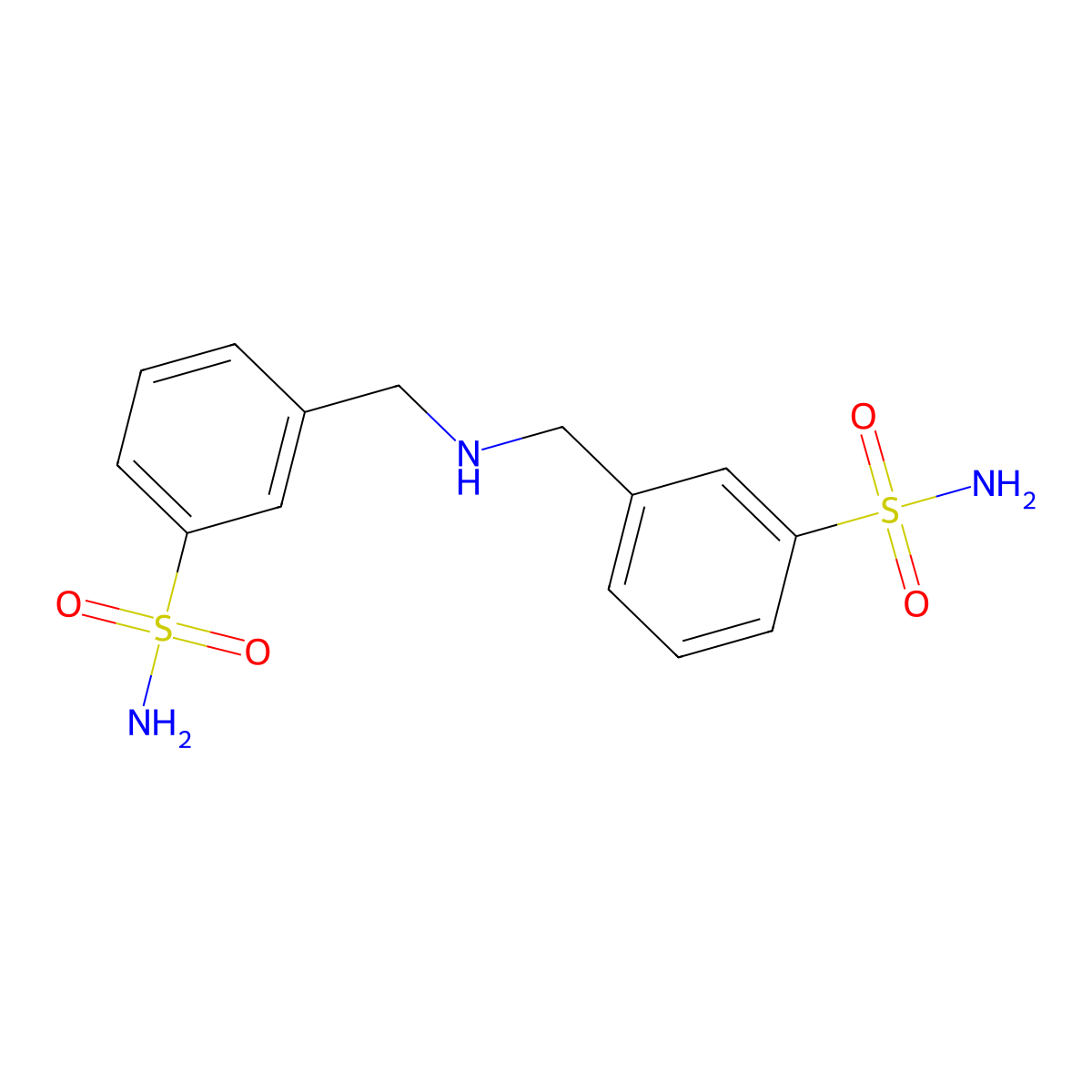 3,3'-(Azanediylbis(methylene))dibenzenesulfonamide molecular structure, CAS 857003-88-4