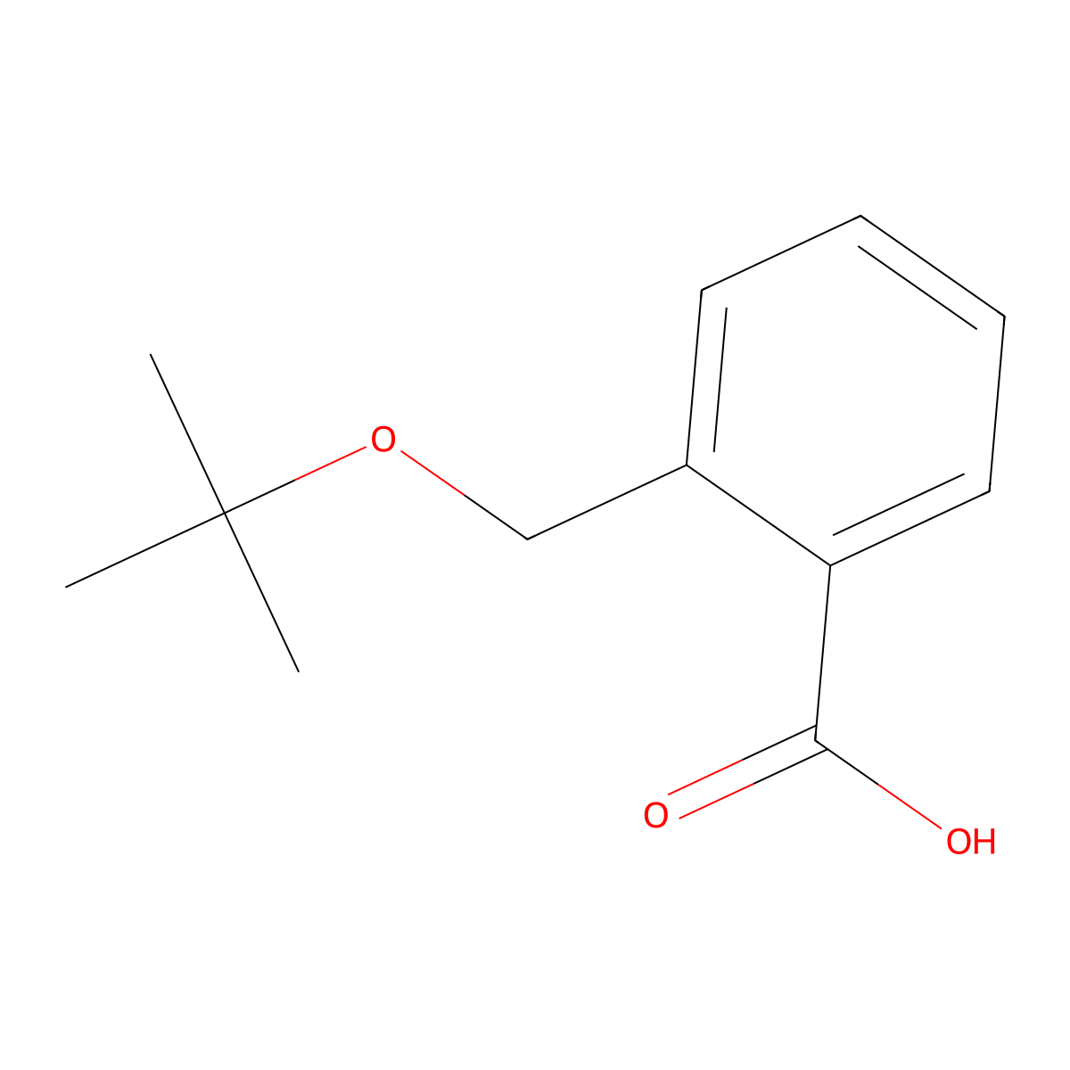2-((Tert-butoxy)methyl)benzoic acid molecular structure, CAS 857005-12-0