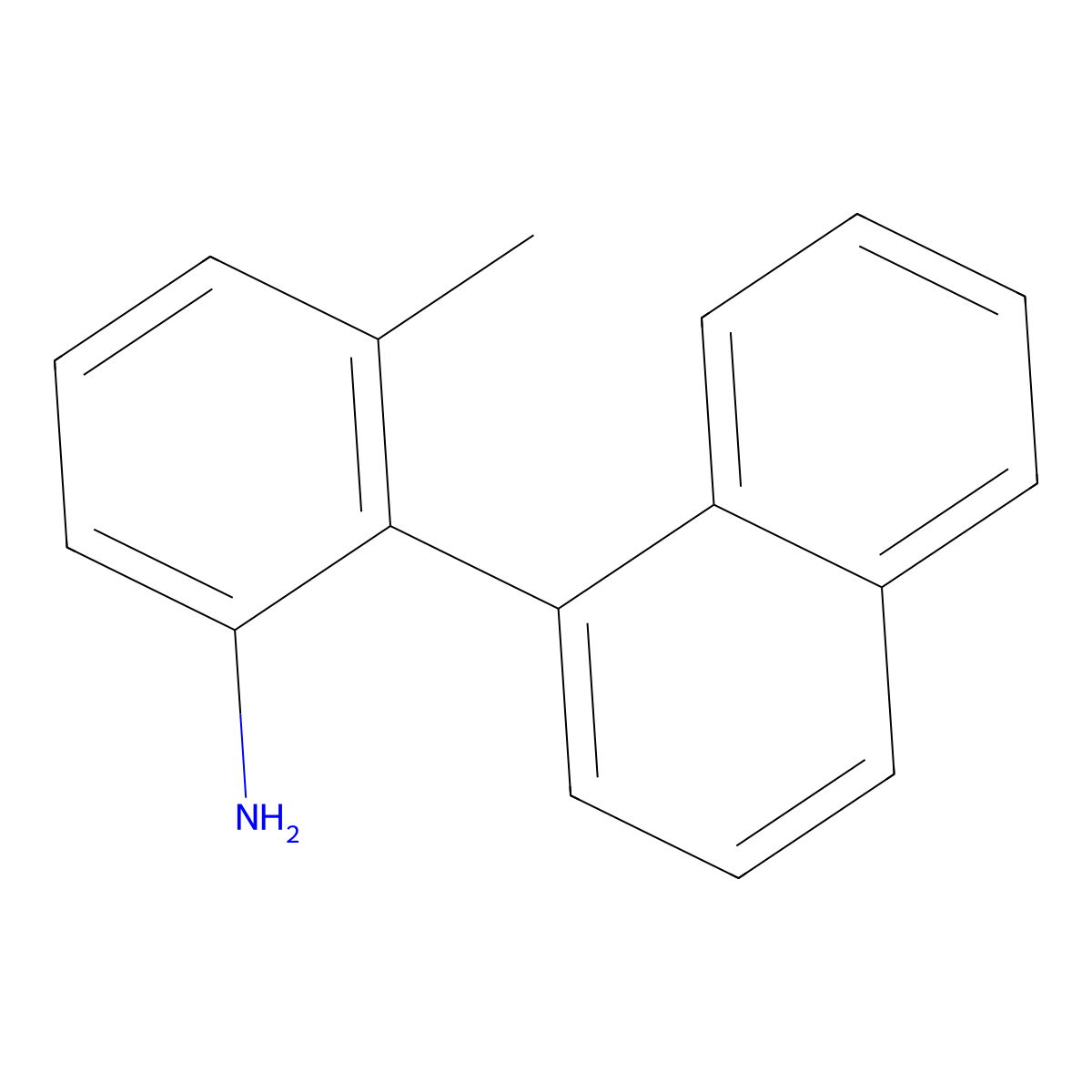3-Methyl-2-(1-naphthalenyl)benzenamine molecular structure, CAS 857007-70-6