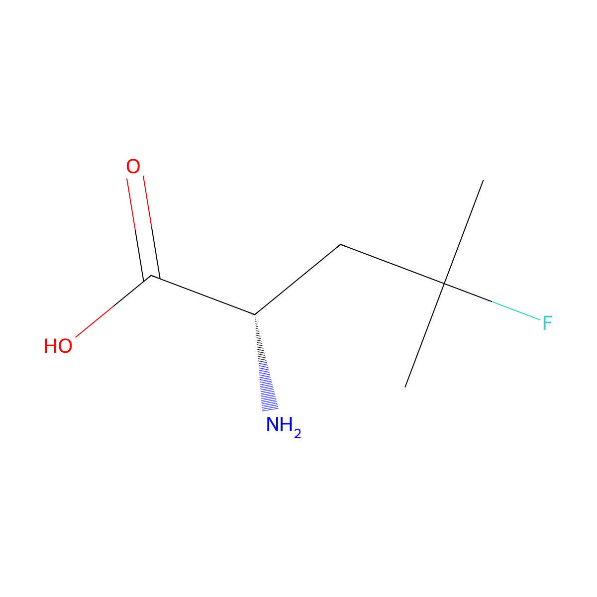 4-Fluoroleucine molecular structure, CAS 857026-04-1
