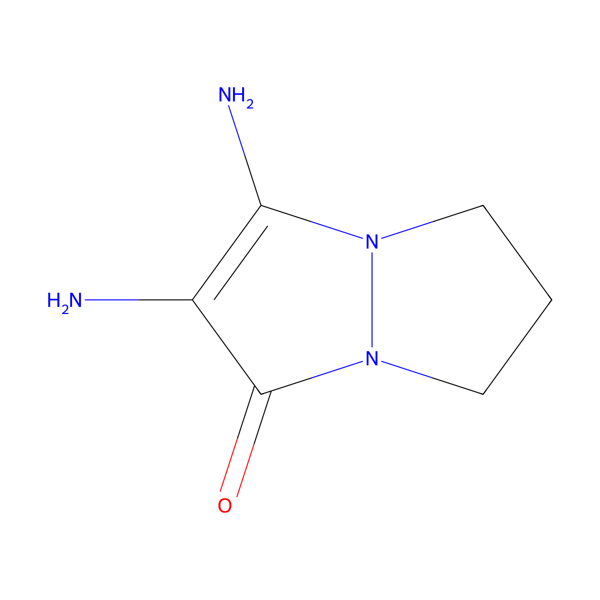 2,3-Diaminodihydropyrazolo pyrazolone molecular structure, CAS 857035-94-0