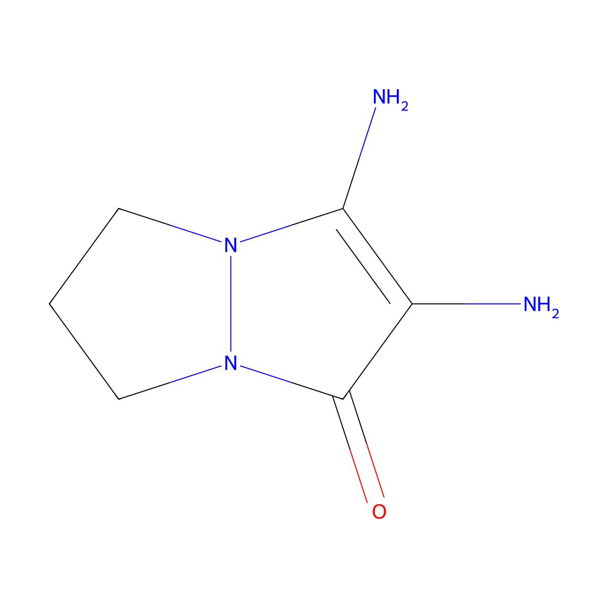2,3-Diaminodihydropyrazolo pyrazolone molecular structure, CAS 857035-94-0