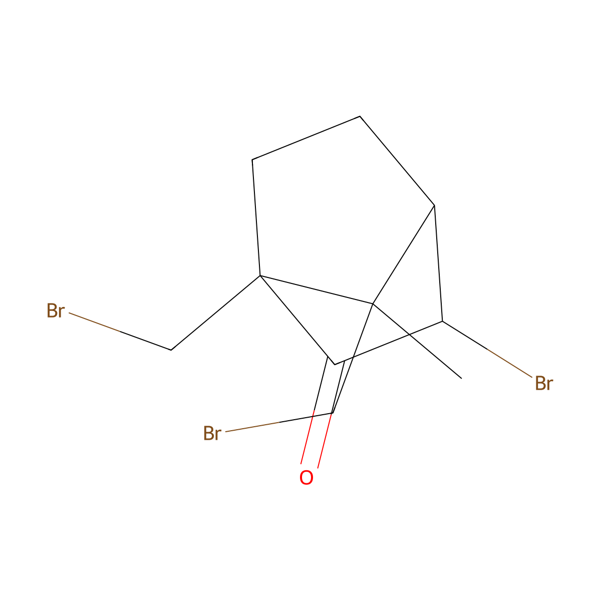 (+)-3,9,10-Tribromocamphor molecular structure, CAS 85706-52-1