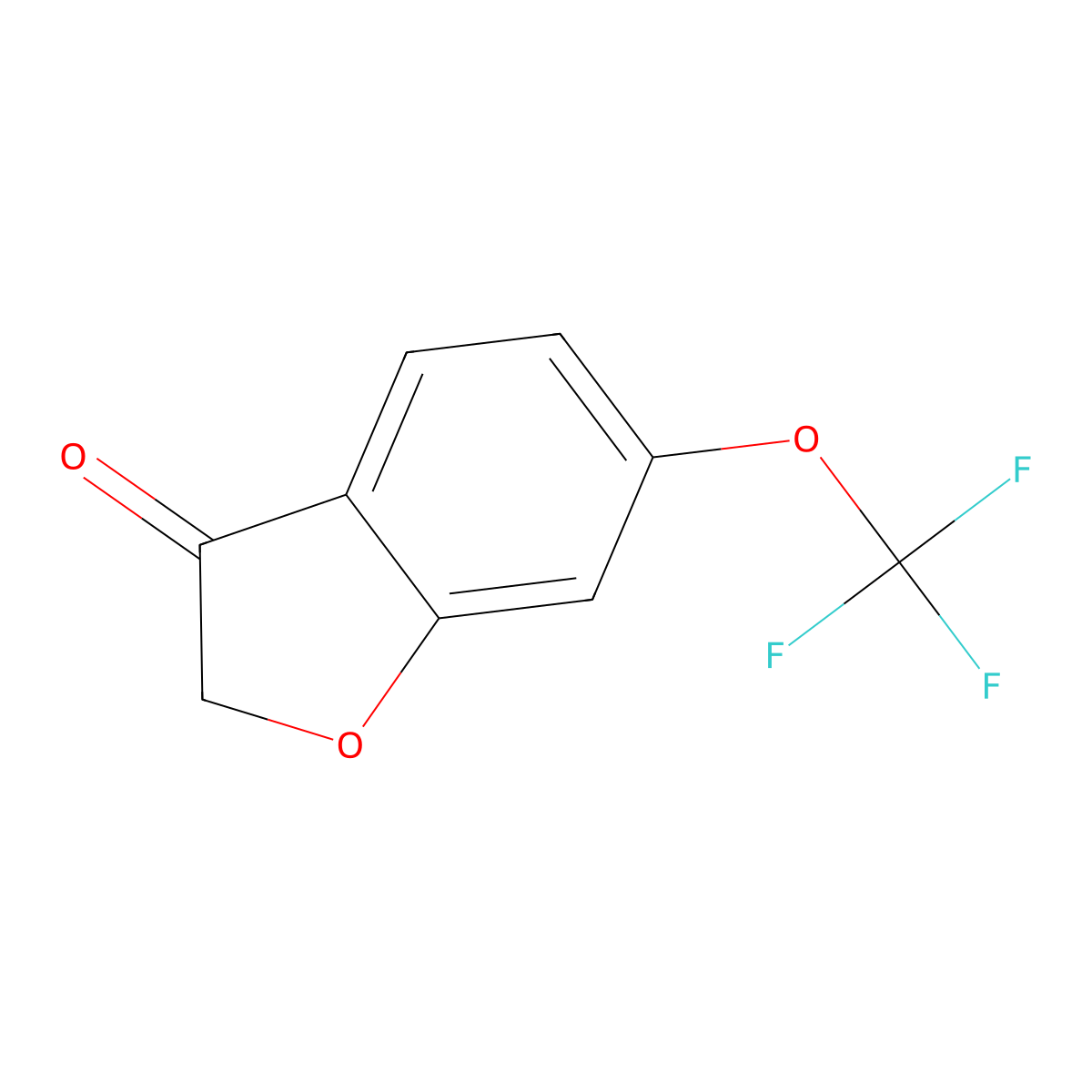 6-(Trifluoromethoxy)benzofuran-3(2H)-one molecular structure, CAS 857062-56-7