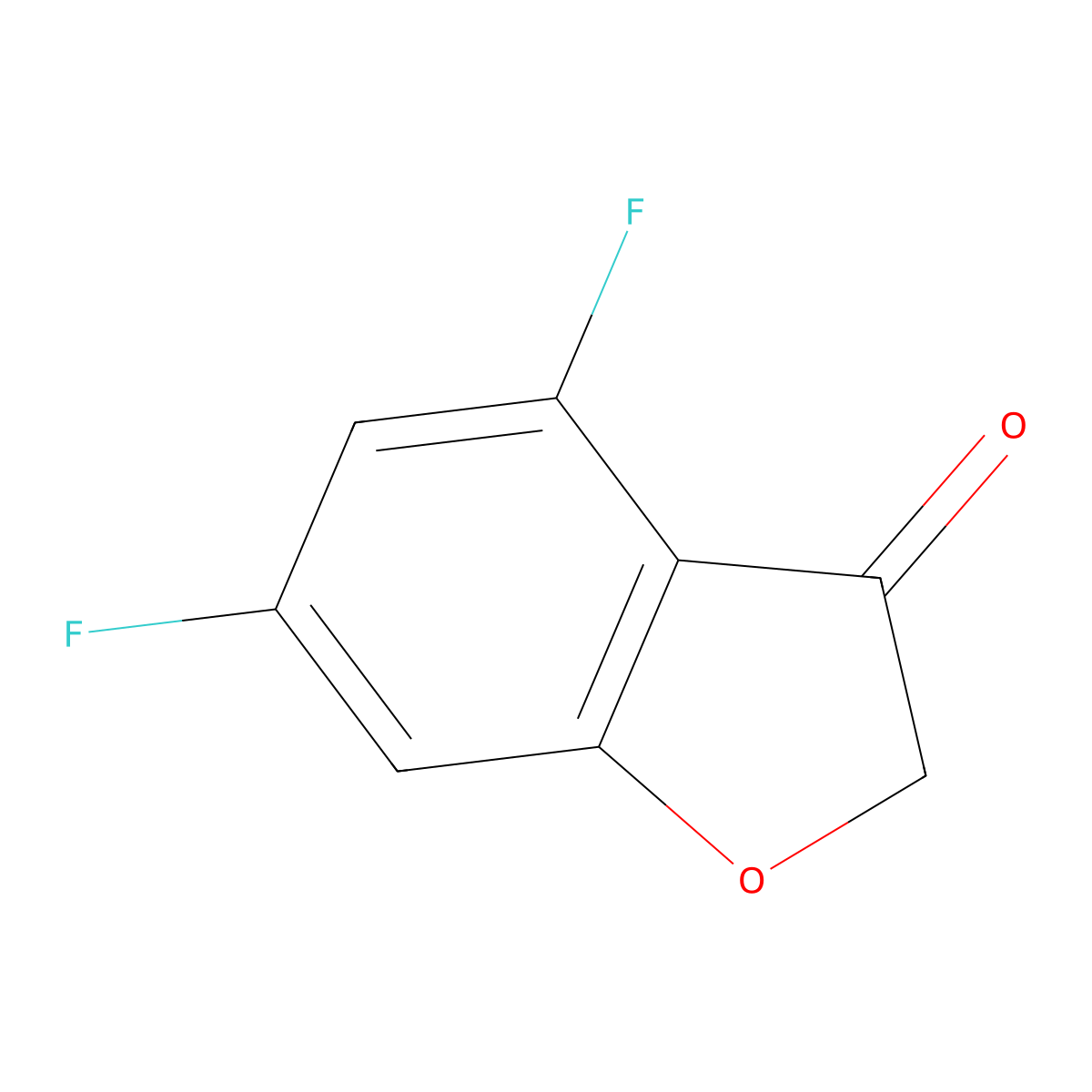 4,6-Difluoro-3(2H)-benzofuranone molecular structure, CAS 857062-57-8