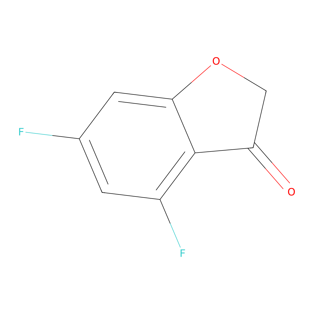 4,6-Difluoro-3(2H)-benzofuranone molecular structure, CAS 857062-57-8