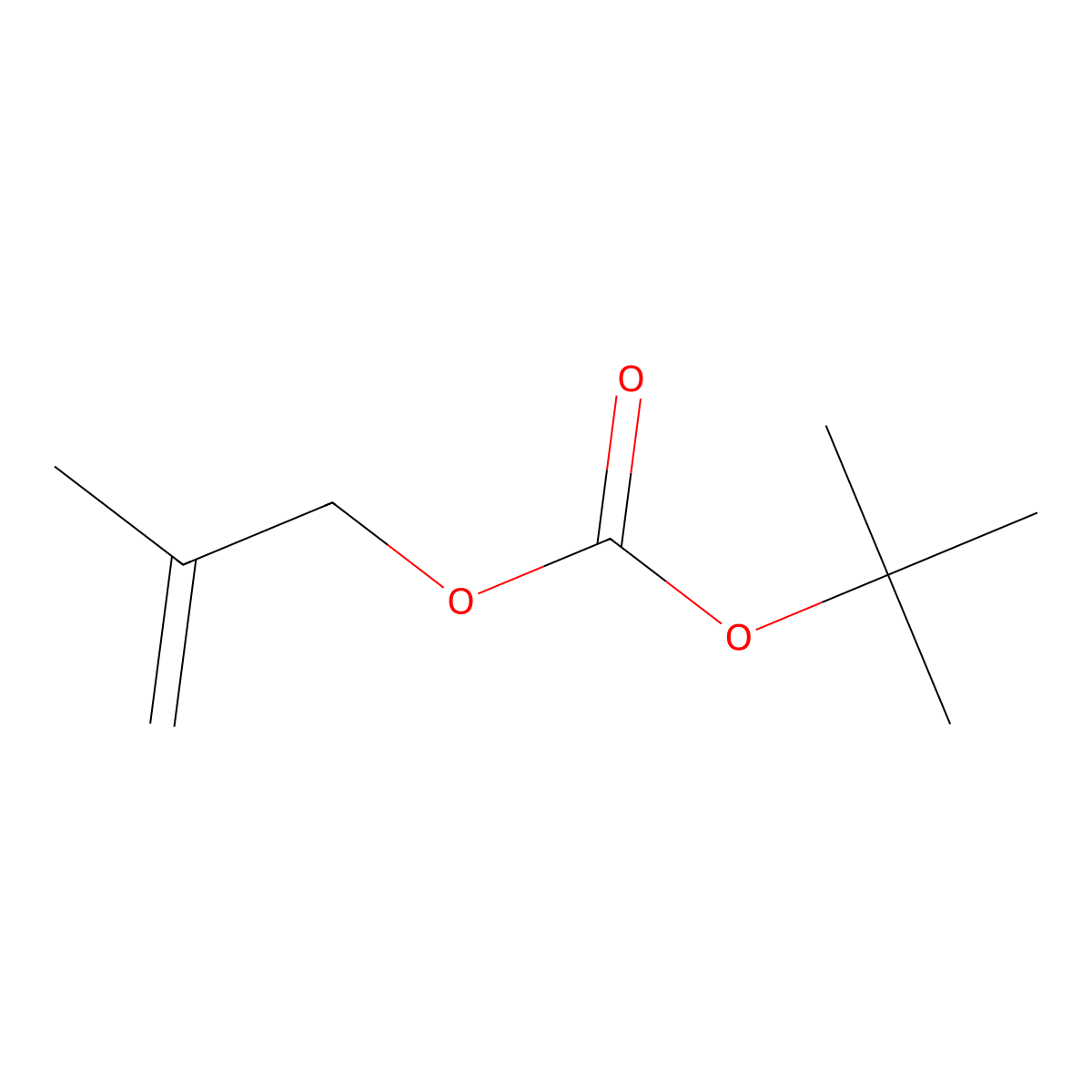 Tert-butyl (2-methylallyl) carbonate molecular structure, CAS 857063-00-4