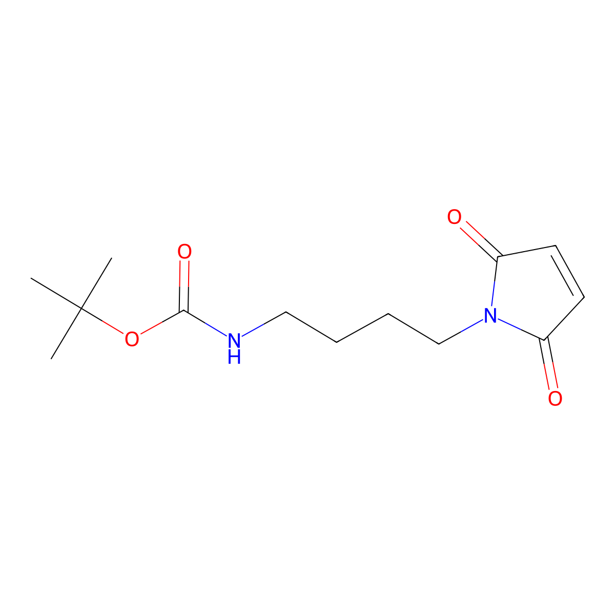 1-(4-N-Boc-aminobutyl)-1H-pyrrole-2,5-dione molecular structure, CAS 857074-62-5