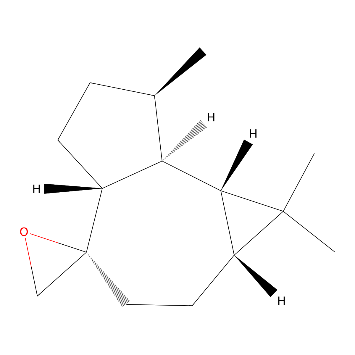 Aromadendrene epoxide molecular structure, CAS 85710-39-0