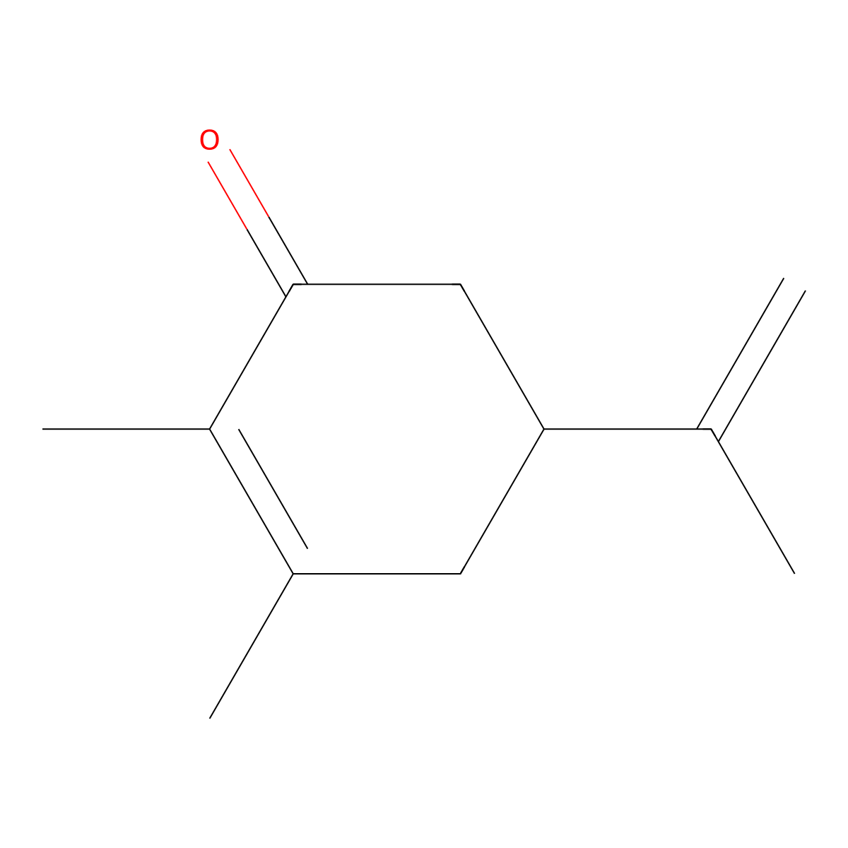 (5S)-2,3-dimethyl-5-(prop-1-en-2-yl)cyclohex-2-en-1-one molecular structure, CAS 85710-66-3