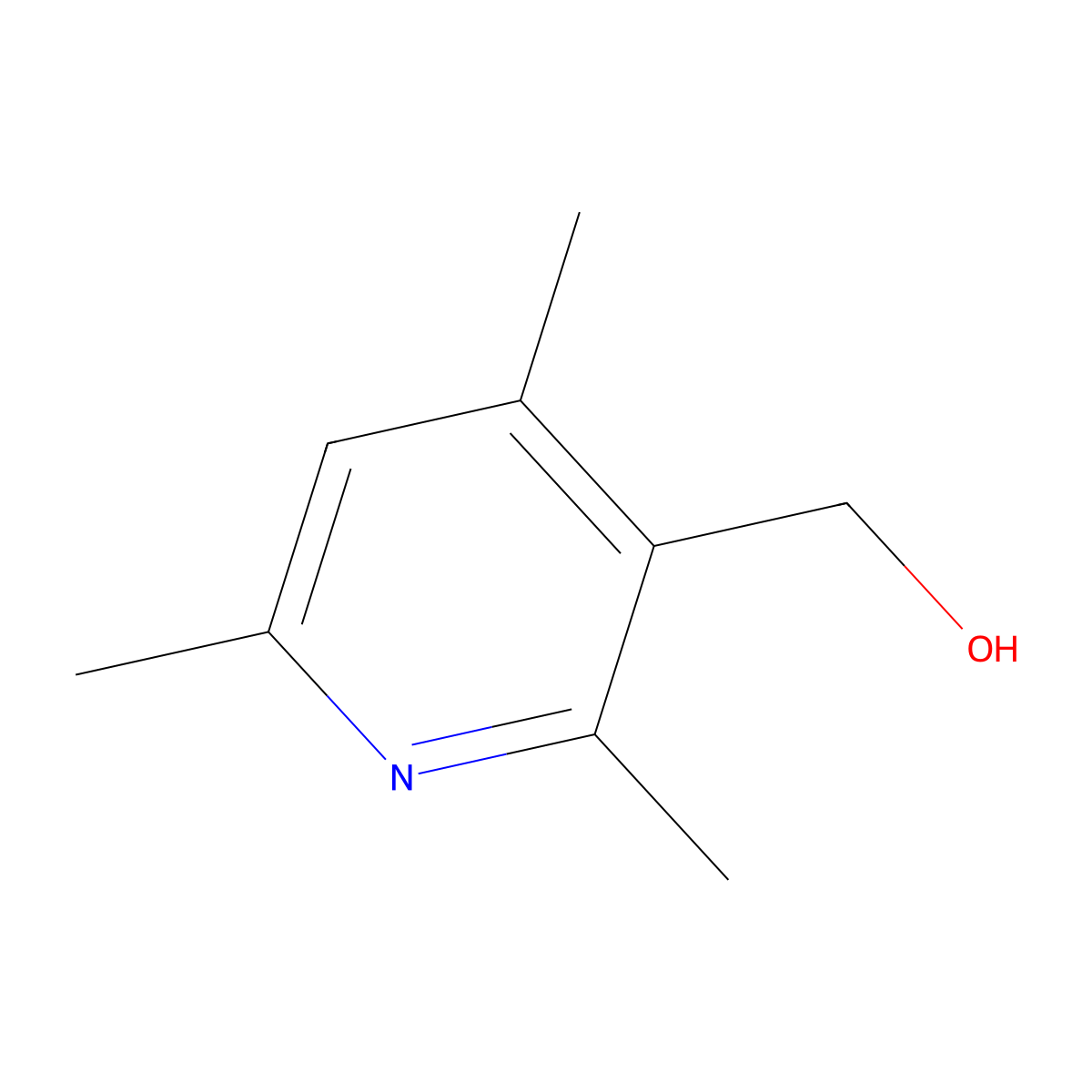 (2,4,6-Trimethylpyridin-3-yl)methanol molecular structure, CAS 857146-50-0