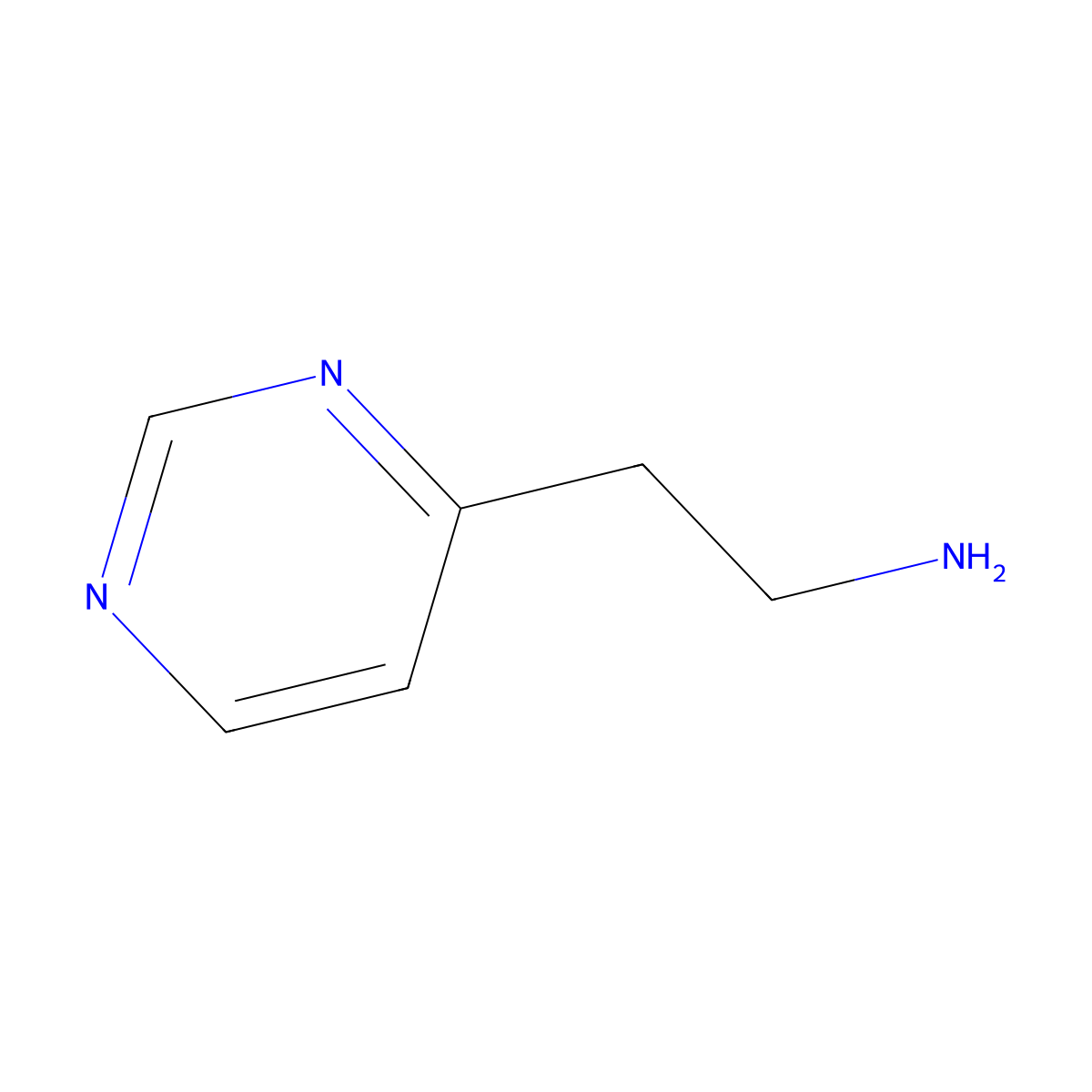 2-Pyrimidin-4-YL-ethylamine molecular structure, CAS 857151-95-2