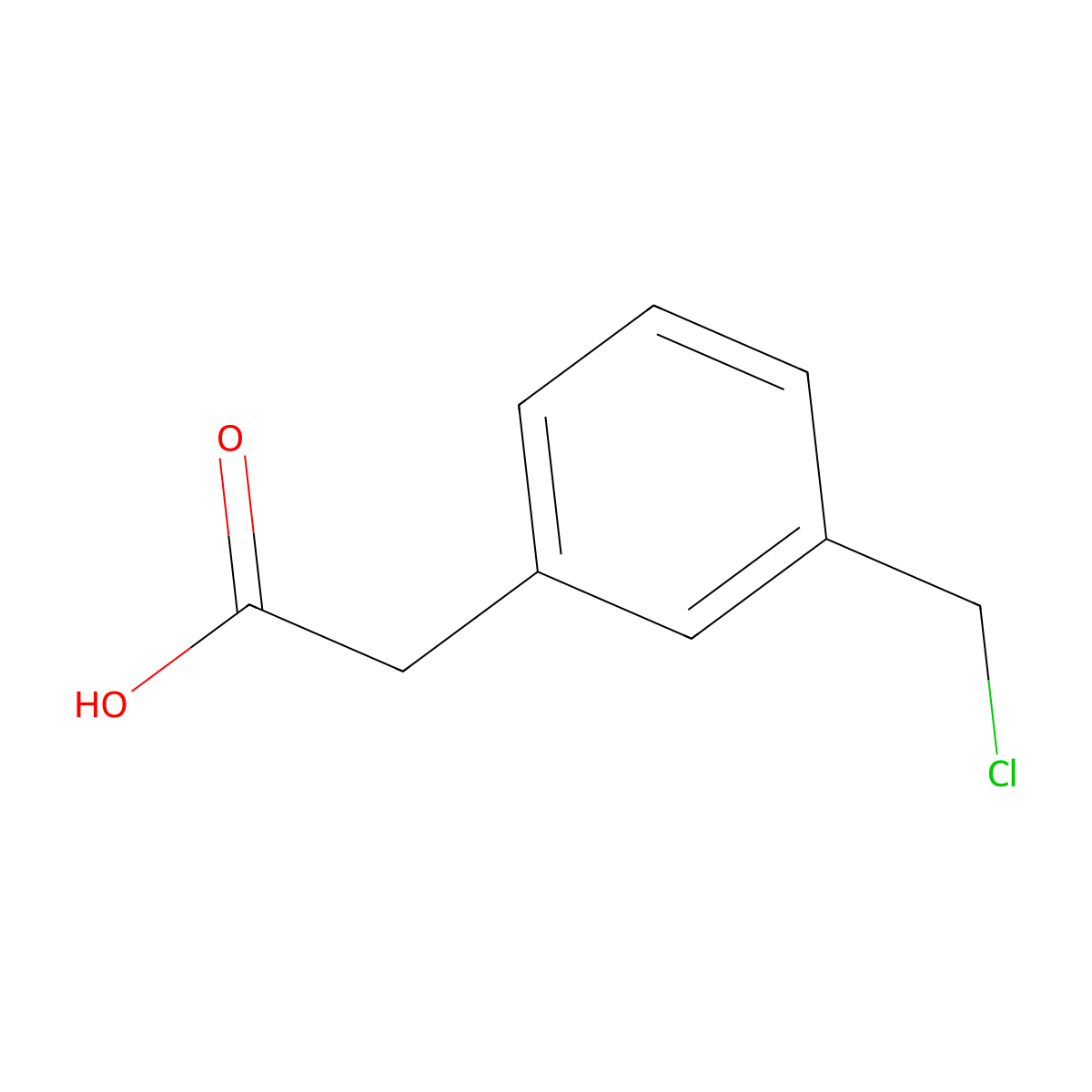 (3-Chloromethyl-phenyl)-acetic acid molecular structure, CAS 857165-45-8