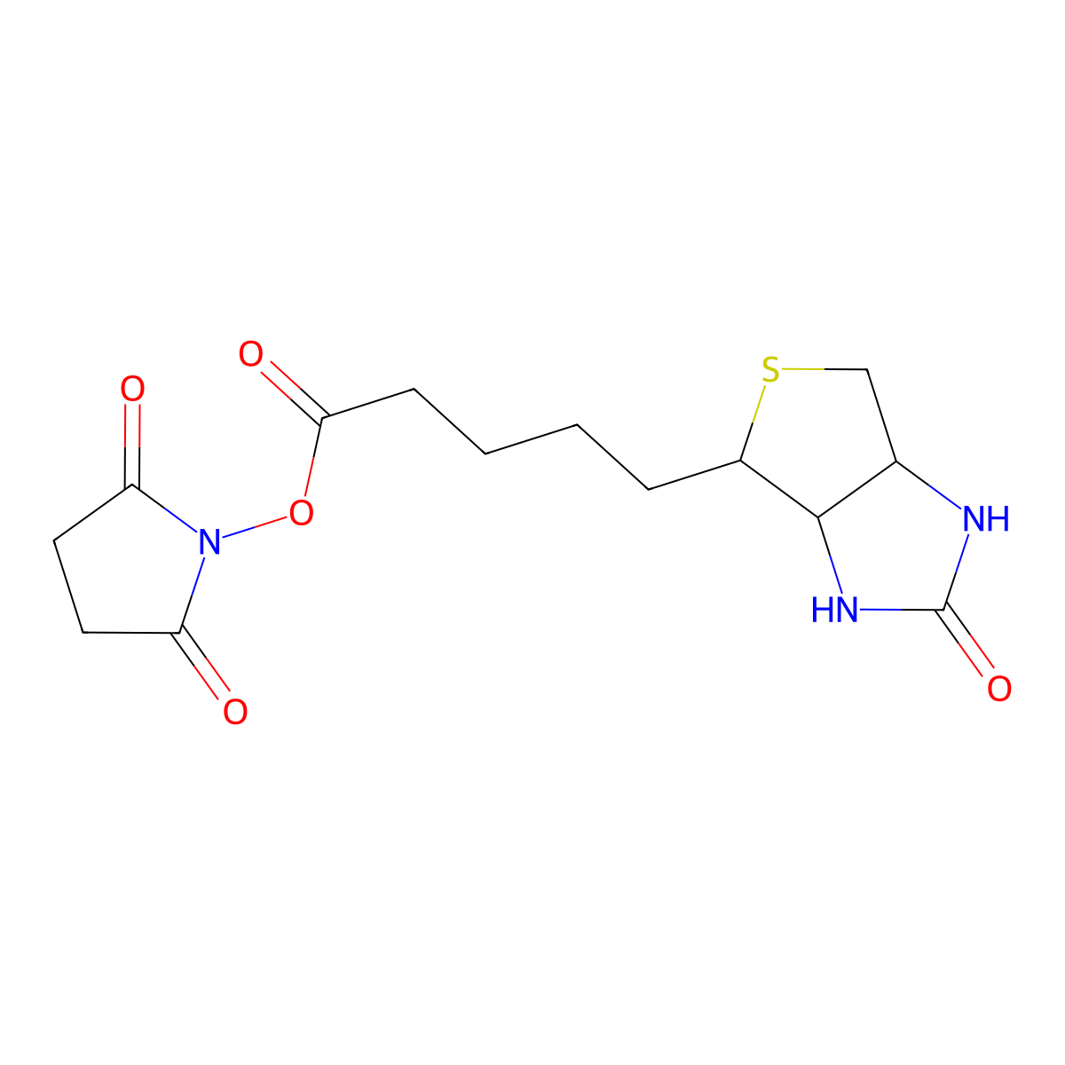 NHS-Biotin molecular structure, CAS 85718-04-3