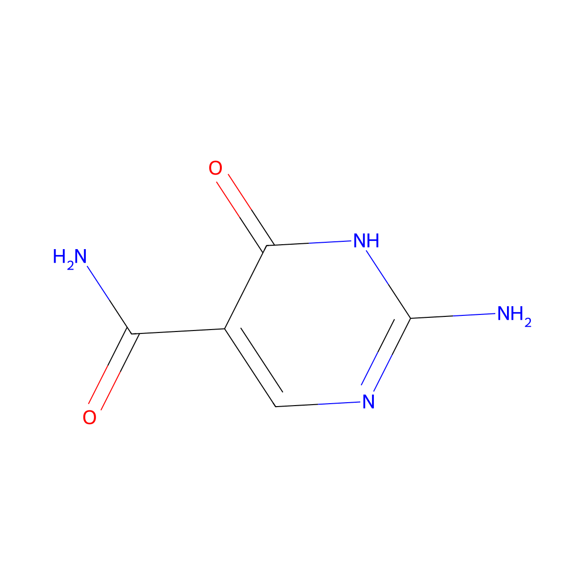 2-Amino-4-hydroxypyrimidine-5-carboxamide molecular structure, CAS 857200-61-4