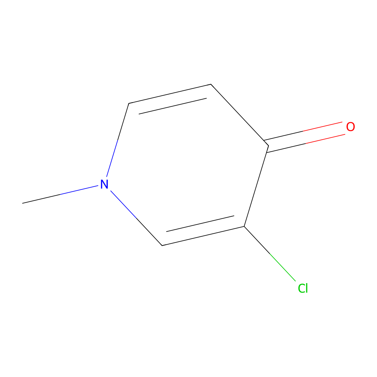 3-Chloro-1-methylpyridin-4(1H)-one molecular structure, CAS 857201-58-2