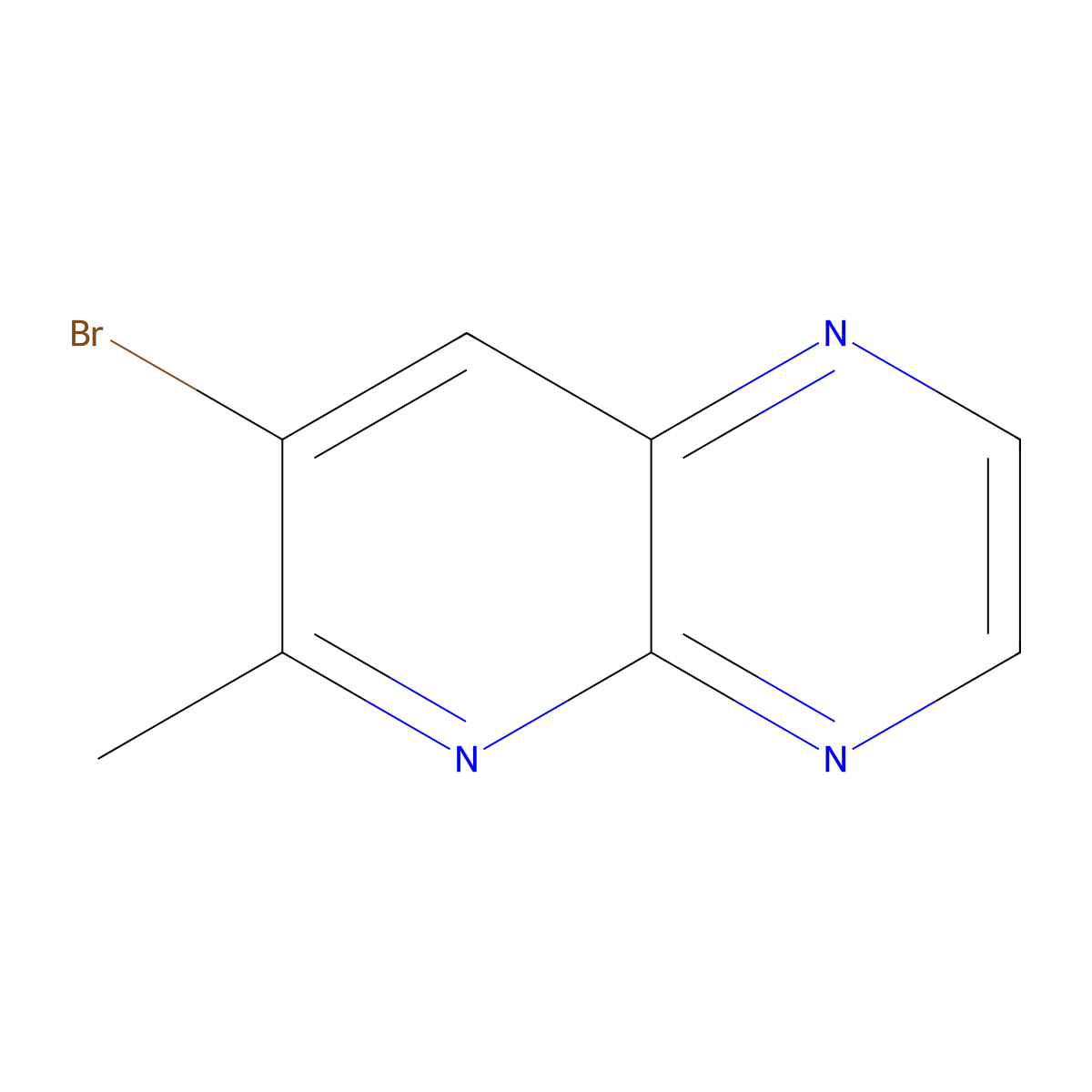 7-Bromo-6-methylpyrido[2,3-b]pyrazine molecular structure, CAS 857203-29-3