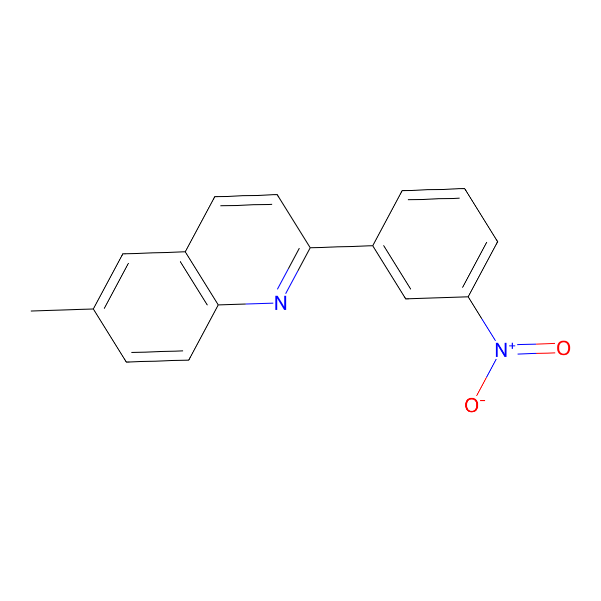 6-Methyl-2-(3-nitrophenyl)quinoline molecular structure, CAS 857204-98-9
