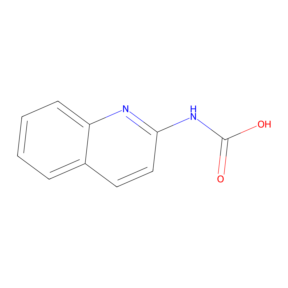 Quinolin-2-ylcarbamic acid molecular structure, CAS 857209-32-6