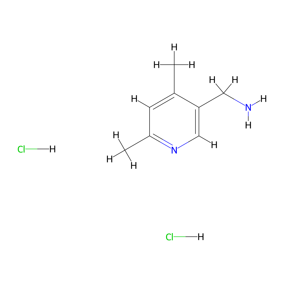 [(4,6-Dimethyl-3-pyridinyl)methyl]amine dihydrochloride molecular structure, CAS 857220-05-4