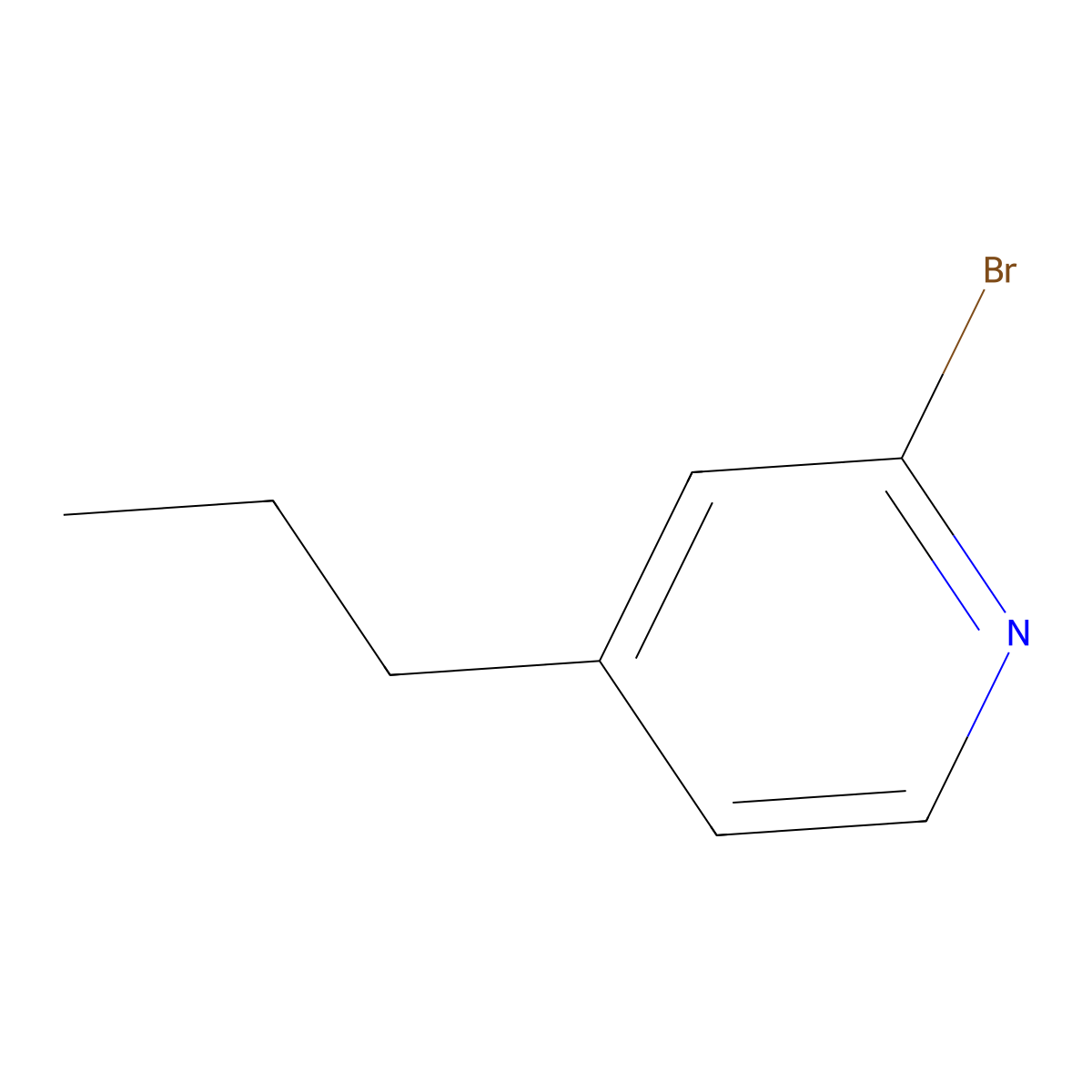 2-Bromo-4-(n-propyl)pyridine molecular structure, CAS 857221-61-5