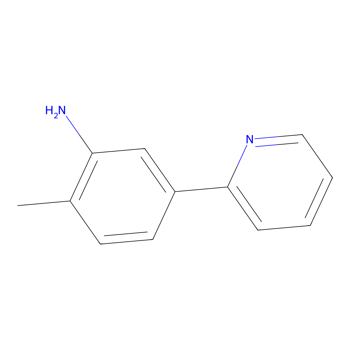 2-Methyl-5-(pyridin-2-YL)aniline molecular structure, CAS 857221-89-7