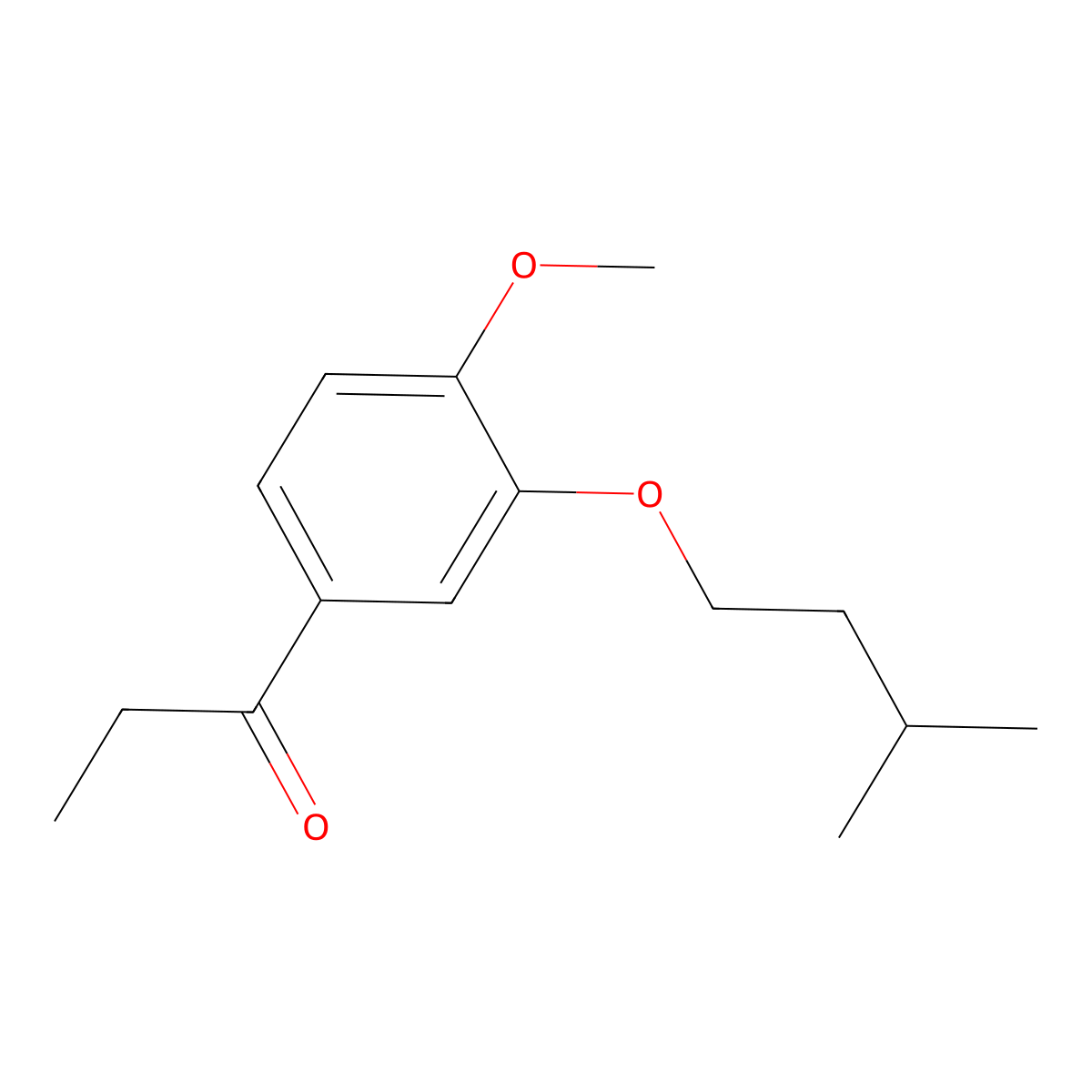 1-(3-(Isopentyloxy)-4-methoxyphenyl)propan-1-one molecular structure, CAS 857224-73-8