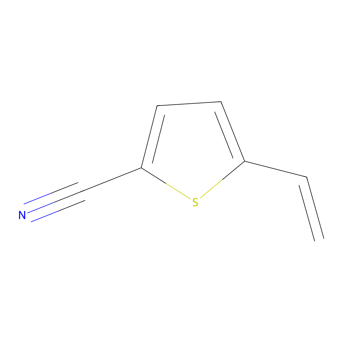 5-Ethenylthiophene-2-carbonitrile molecular structure, CAS 857241-94-2