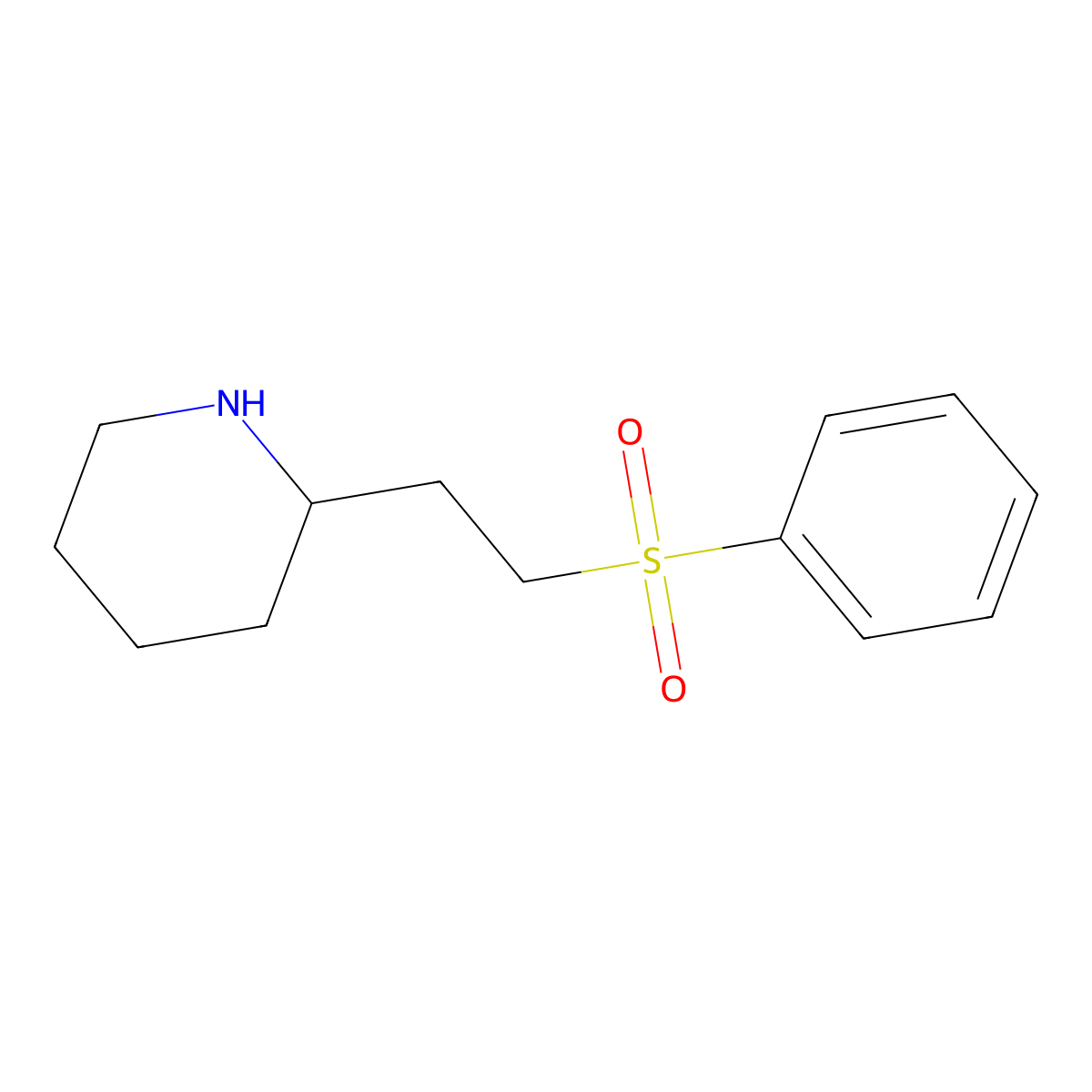 2-[2-(Phenylsulfonyl)ethyl]piperidine molecular structure, CAS 857242-36-5