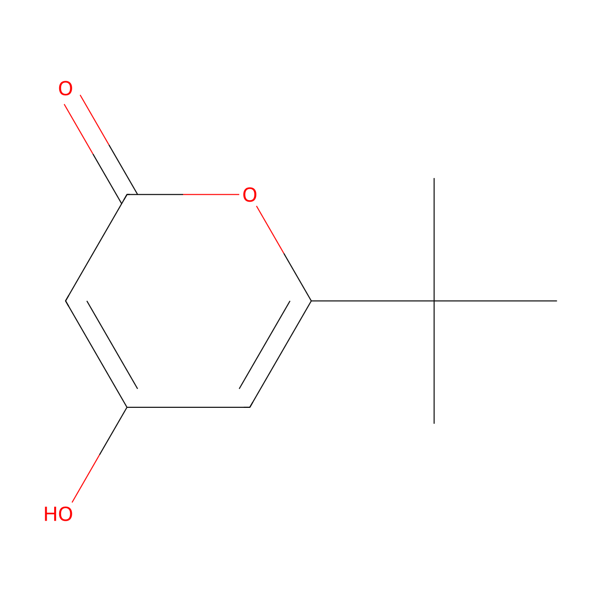 6-tert-Butyl-4-hydroxy-pyran-2-one molecular structure, CAS 857248-84-1
