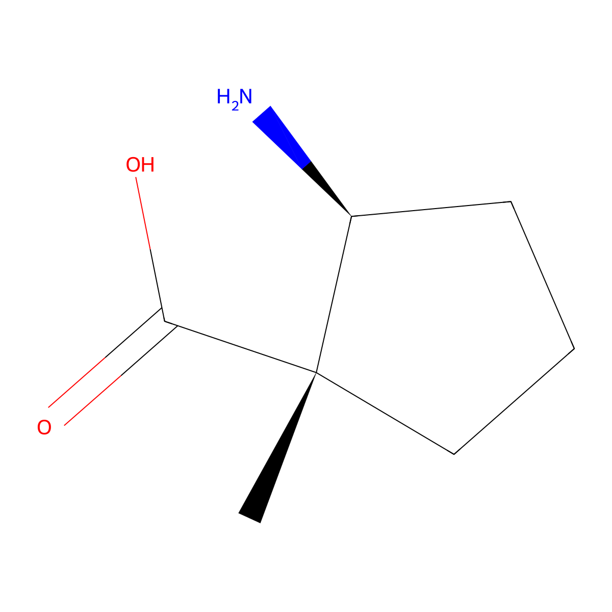 rac-(1R,2R)-2-amino-1-methylcyclopentane-1-carboxylic acid molecular structure, CAS 85726-01-8