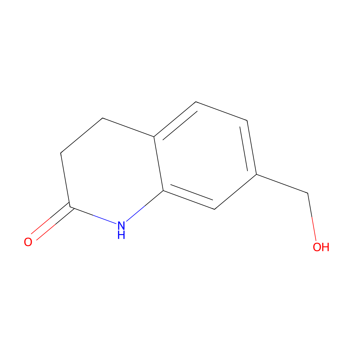 7-(Hydroxymethyl)-3,4-dihydroquinolin-2(1H)-one molecular structure, CAS 857272-53-8
