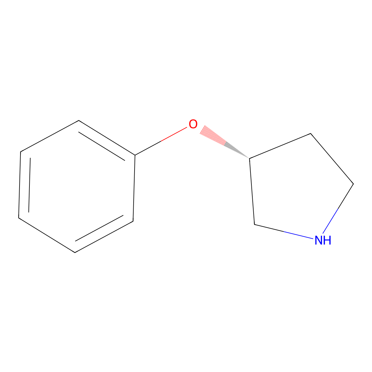 (R)-3-phenoxypyrrolidine molecular structure, CAS 857279-33-5